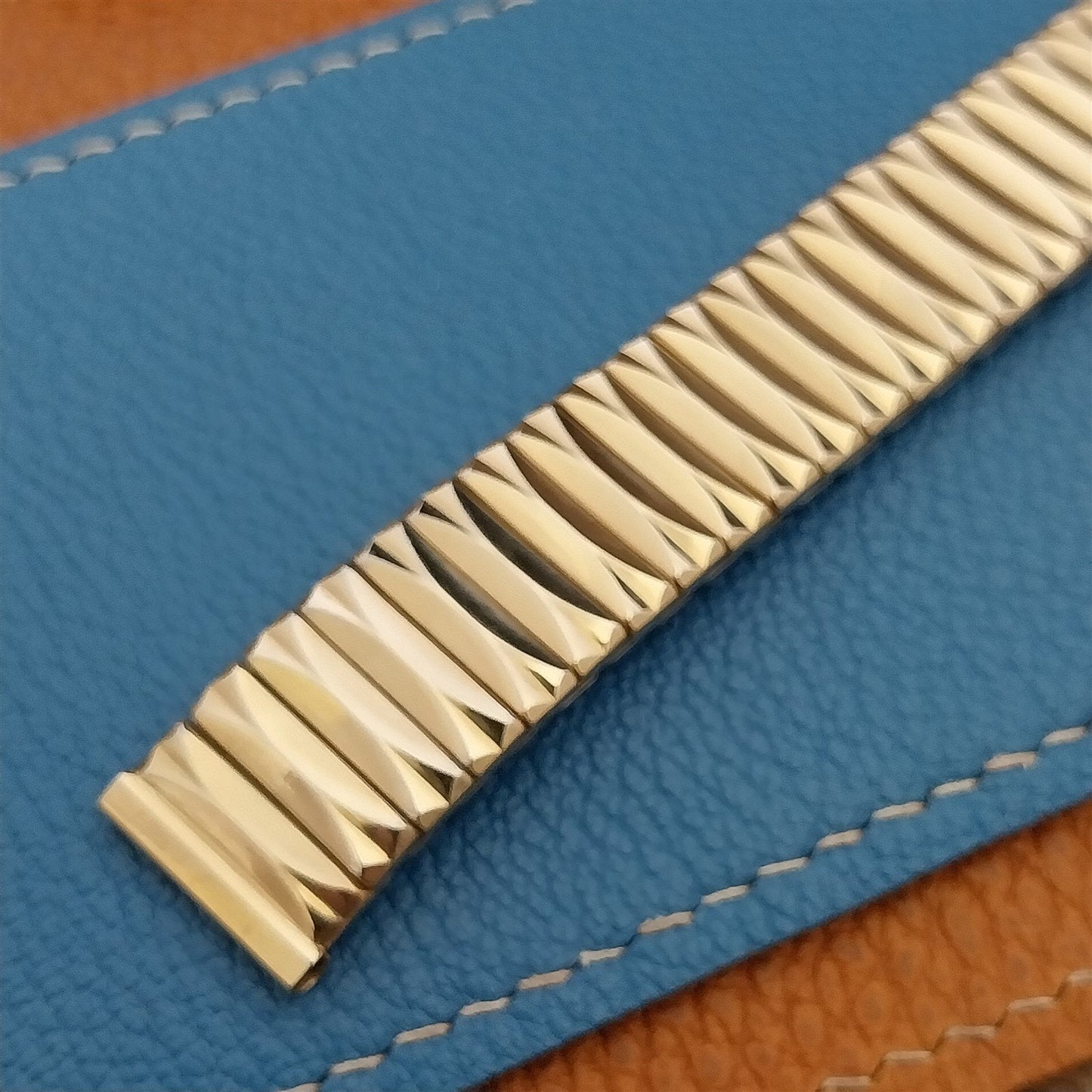 Vintage Short Gold Filled 5/8" Classic Gemex Chevalier Unused 1950s Watch Band