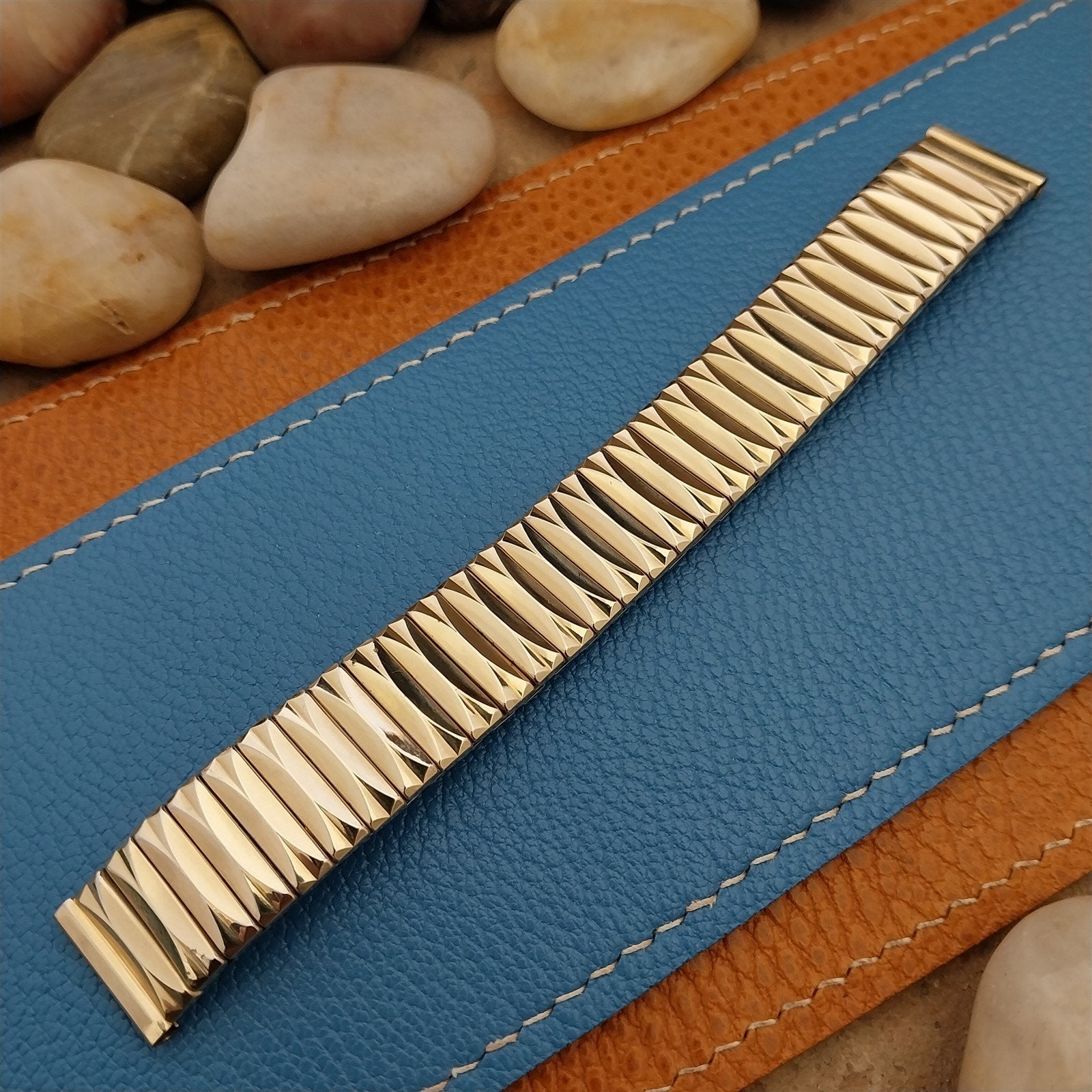 Vintage Short Gold Filled 5/8" Classic Gemex Chevalier Unused 1950s Watch Band