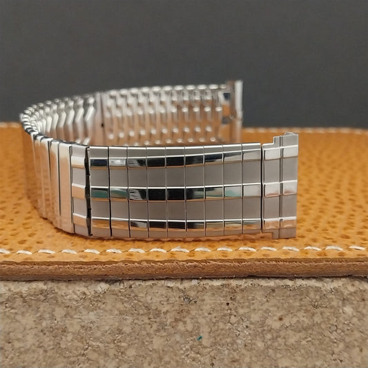 JB Champion 19mm 19mm Stainless Steel nos mcm 1960s Unused Vintage Watch Band