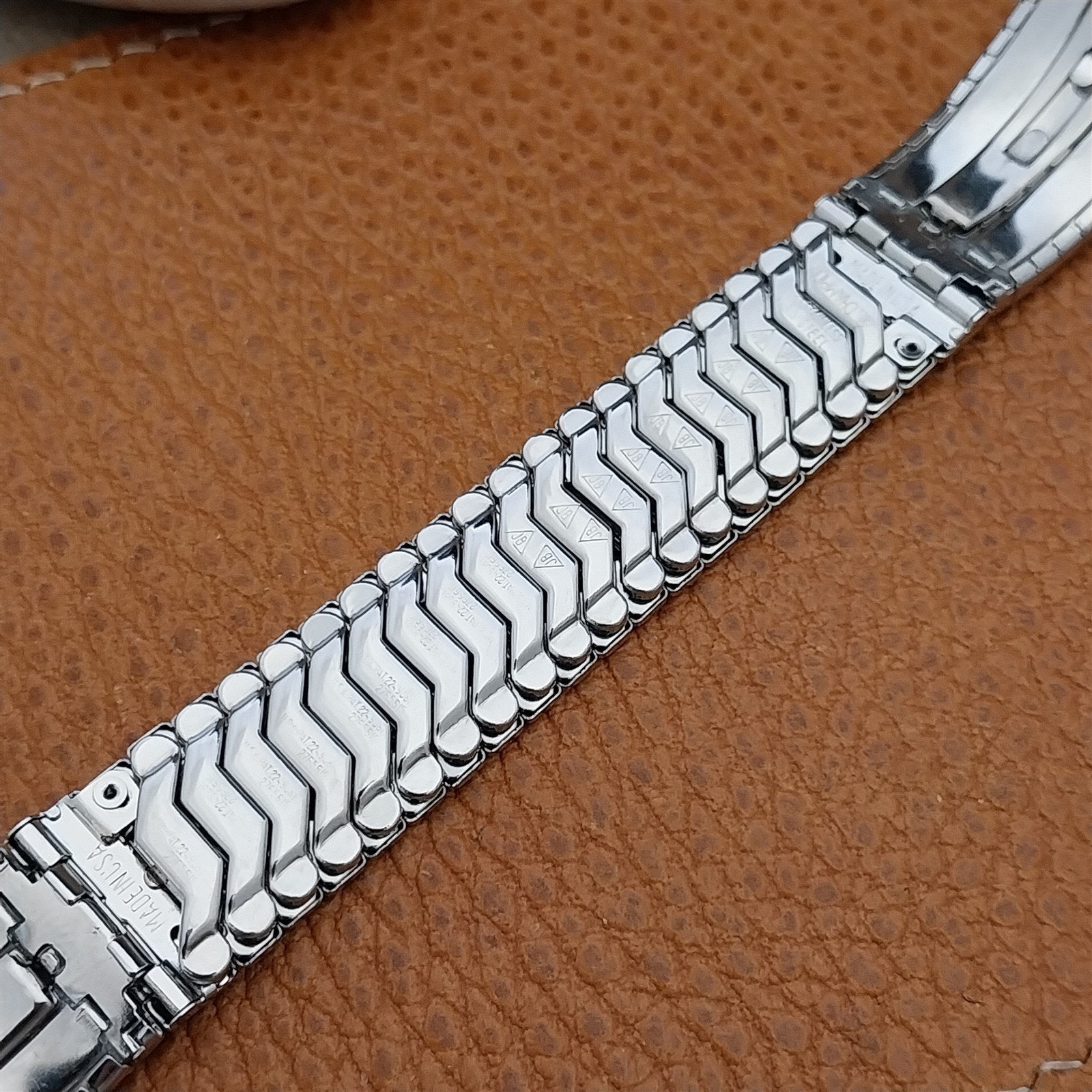 JB Champion Mid-Century Stainless Steel 17.2mm Unused 1950s Vintage Watch Band