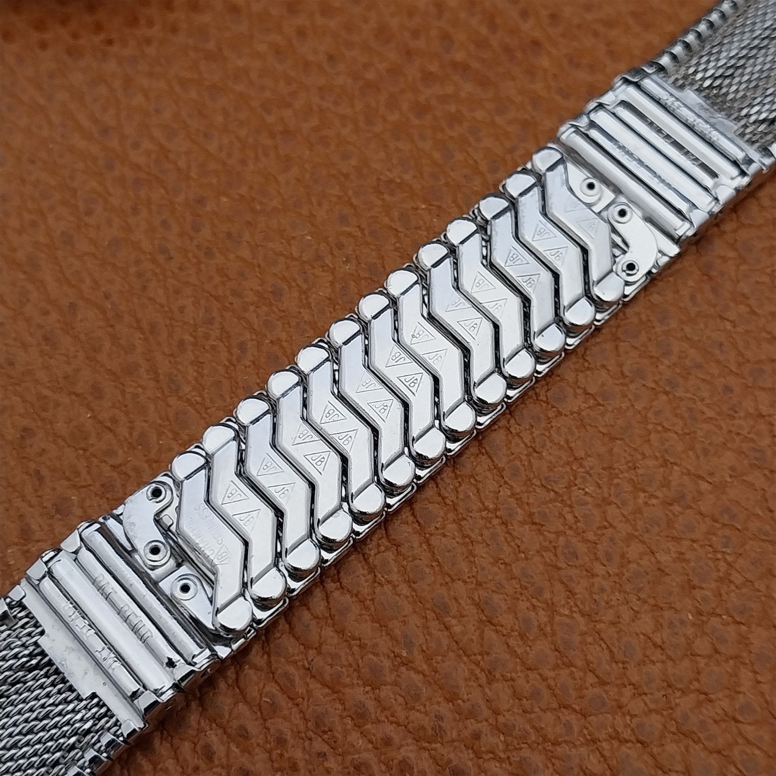 Vintage 17.2mm Stainless Steel JB Champion Classic Unused NOS 1960s Watch Band