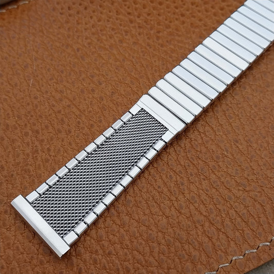 1960s Vintage JB Champion 19mm 18mm 17mm White Gold-Fill Mesh Unused Watch Band
