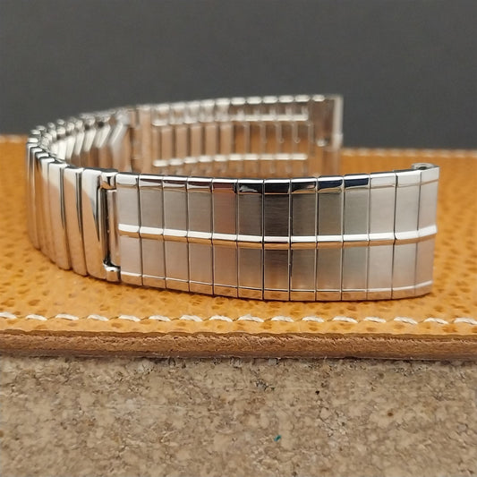Vintage 17.2mm Stainless Steel JB Champion NOS 1960s Unused Classic Watch Band