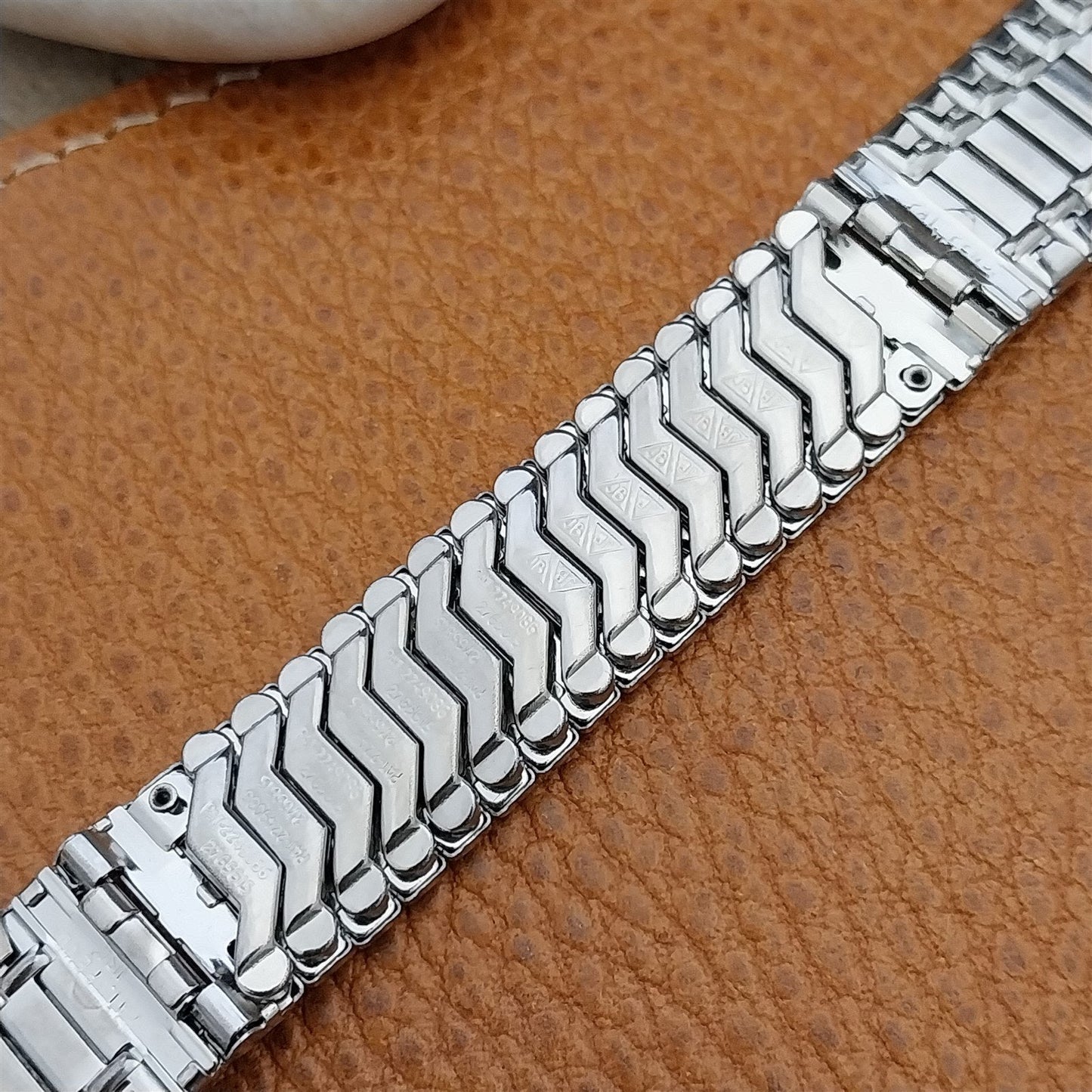 Vintage 17.2mm Stainless Steel JB Champion NOS 1960s Unused Classic Watch Band