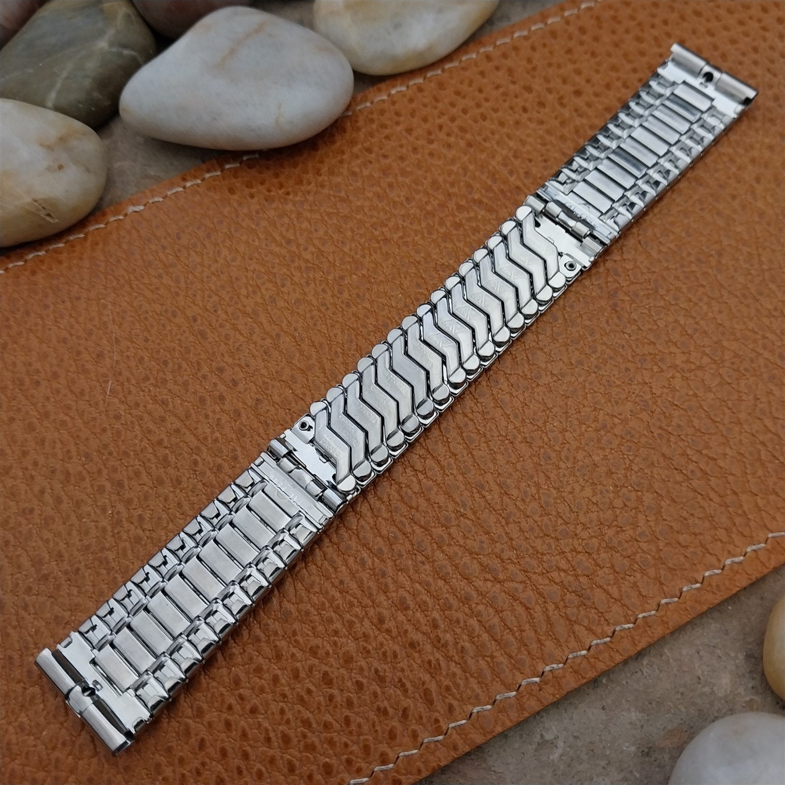 Vintage 17.2mm Stainless Steel JB Champion NOS 1960s Unused Classic Watch Band