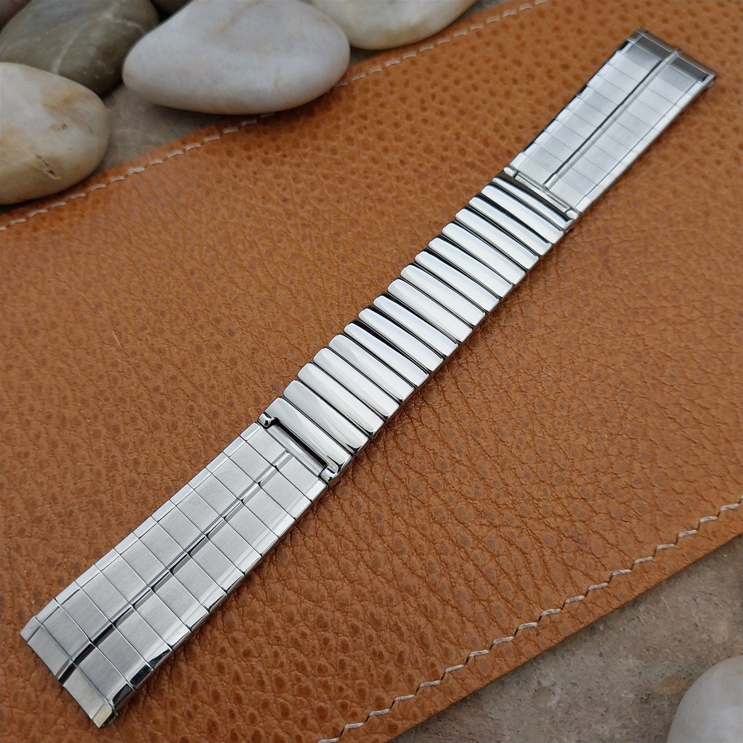 Vintage 17.2mm Stainless Steel JB Champion NOS 1960s Unused Classic Watch Band