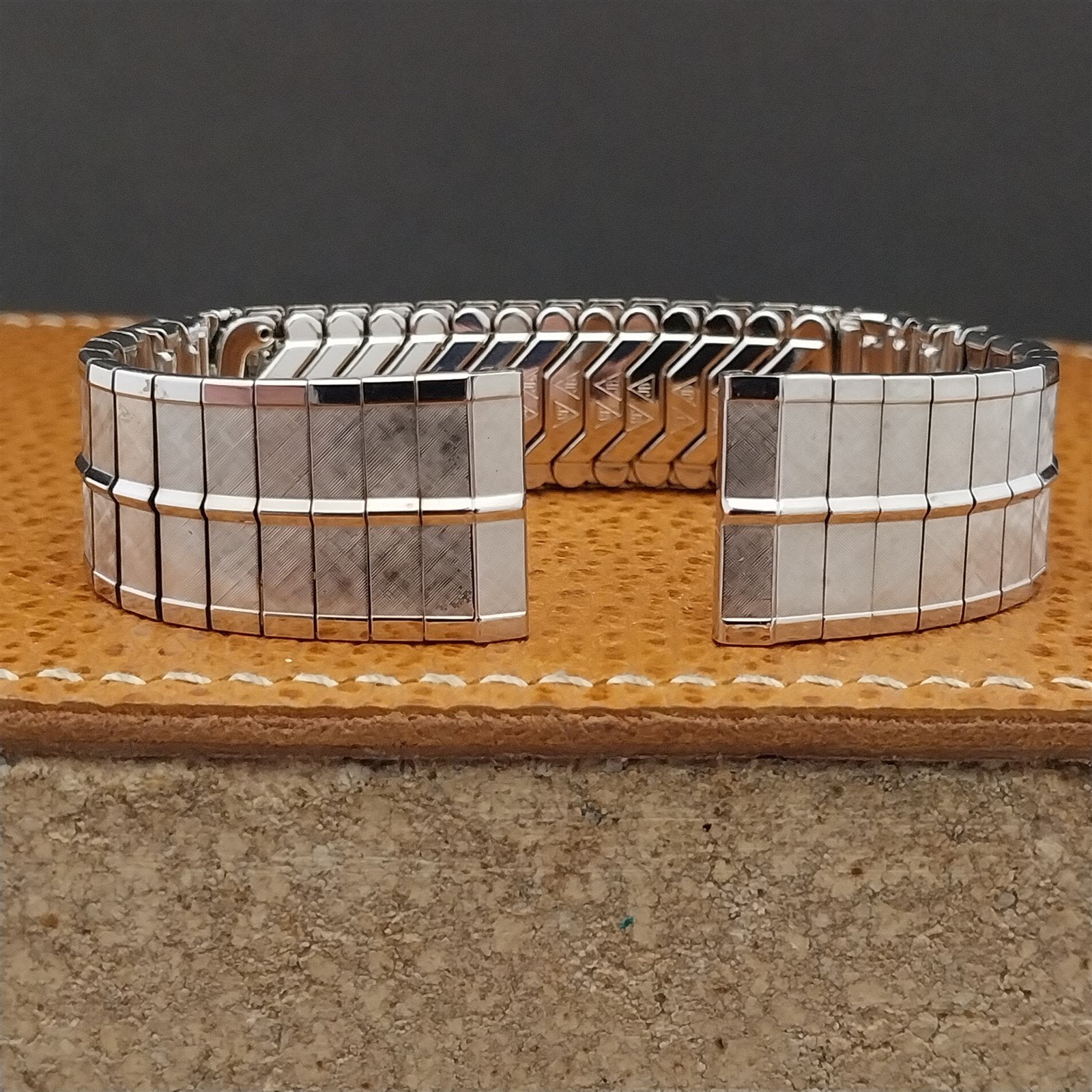 Vintage 17.2mm Stainless Steel JB Champion NOS 1960s Unused Classic Watch Band