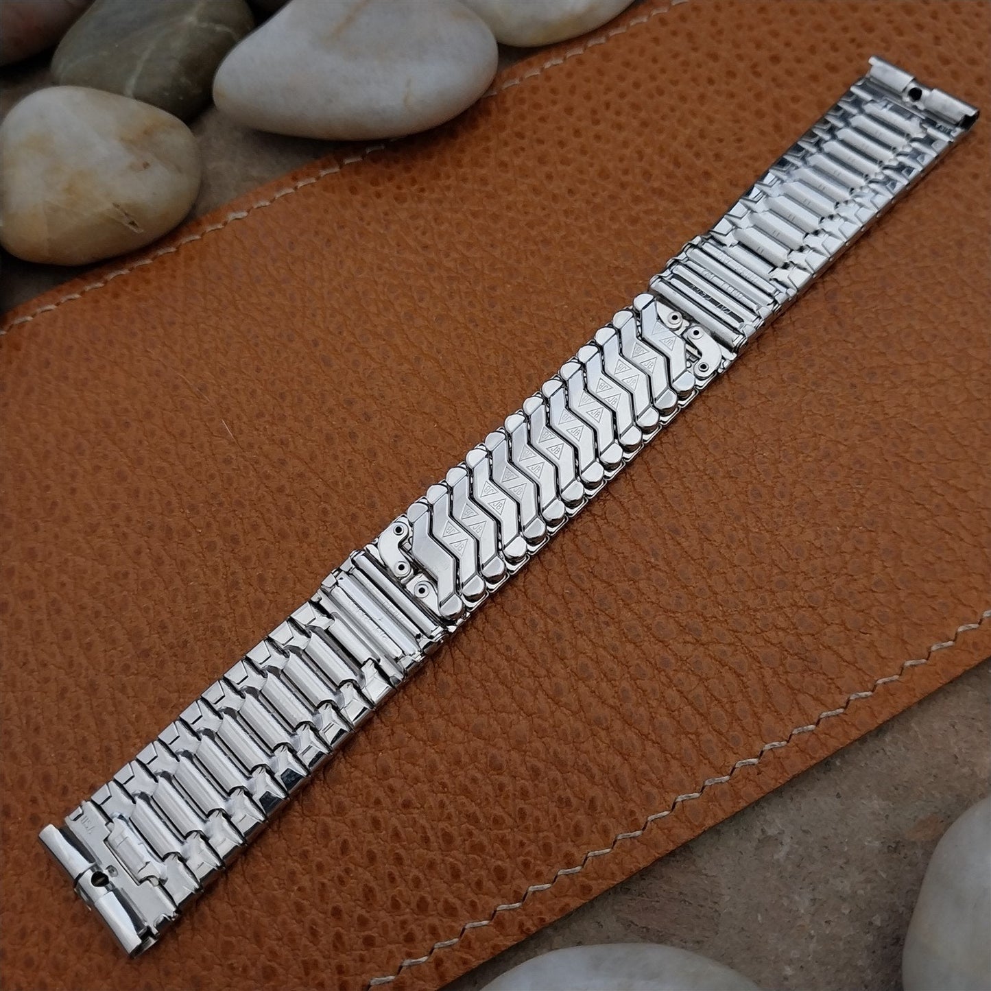 Vintage 17.2mm Stainless Steel JB Champion NOS 1960s Unused Classic Watch Band
