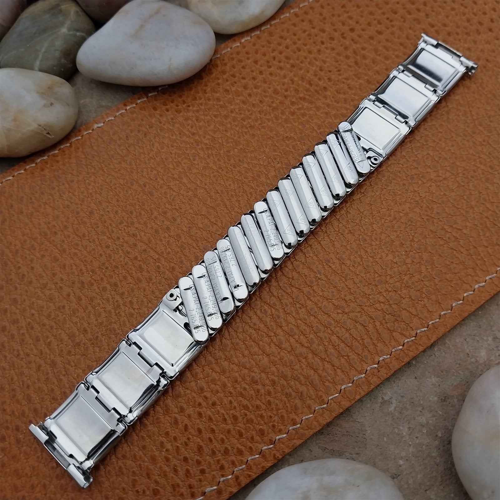 19mm 18mm Stainless Steel & Lizard JB Champion VIP nos 1950s Vintage Watch Band