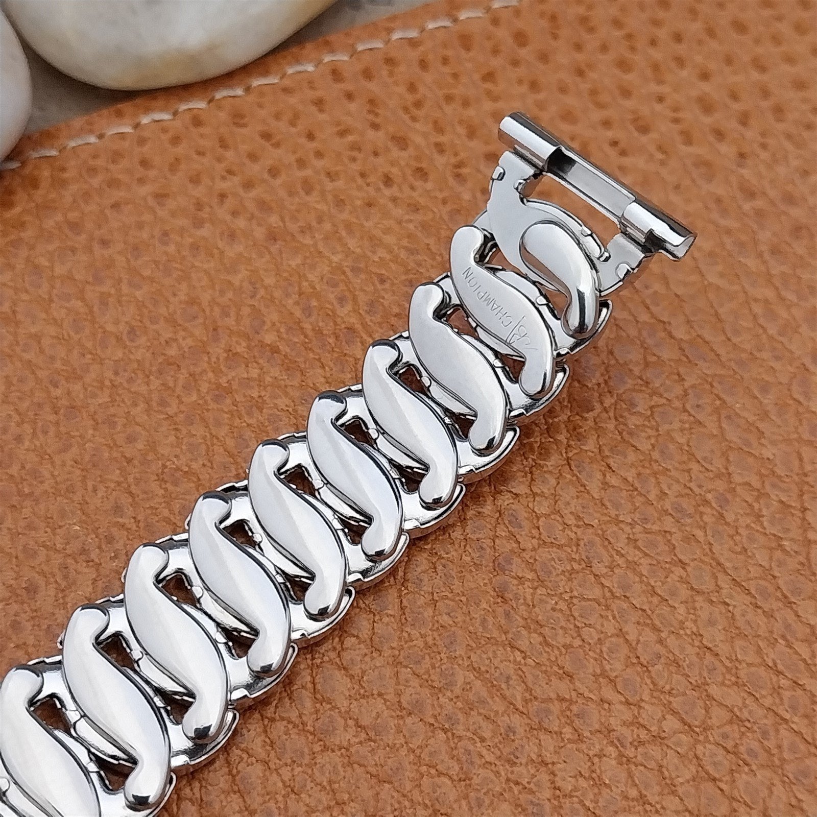 19mm JB Champion White Gold-Filled Golden Circle 1950s Vintage Watch Band