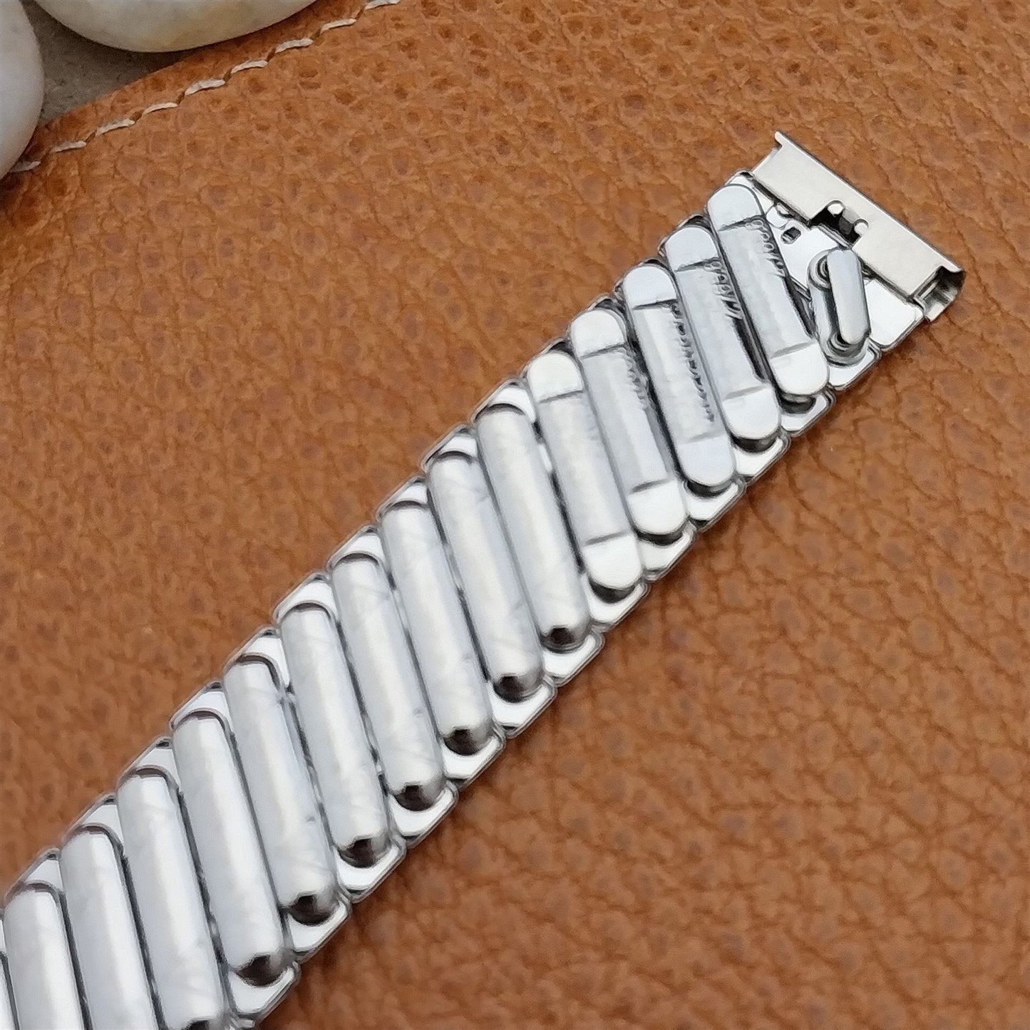 17.2mm Vintage JB Champion Stainless Wide Expansion Unused 1950s Watch Band