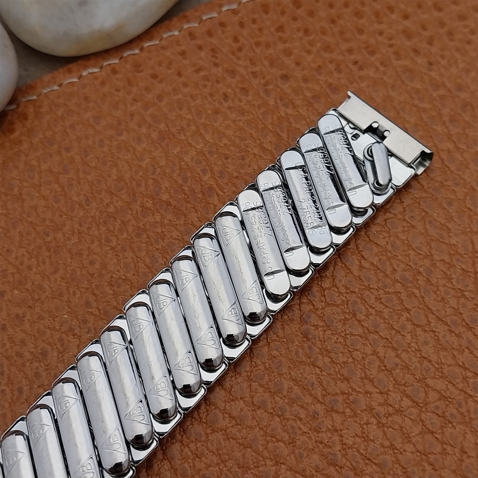 17.2mm Vintage JB Champion Stainless Wide Expansion Unused 1950s Watch Band