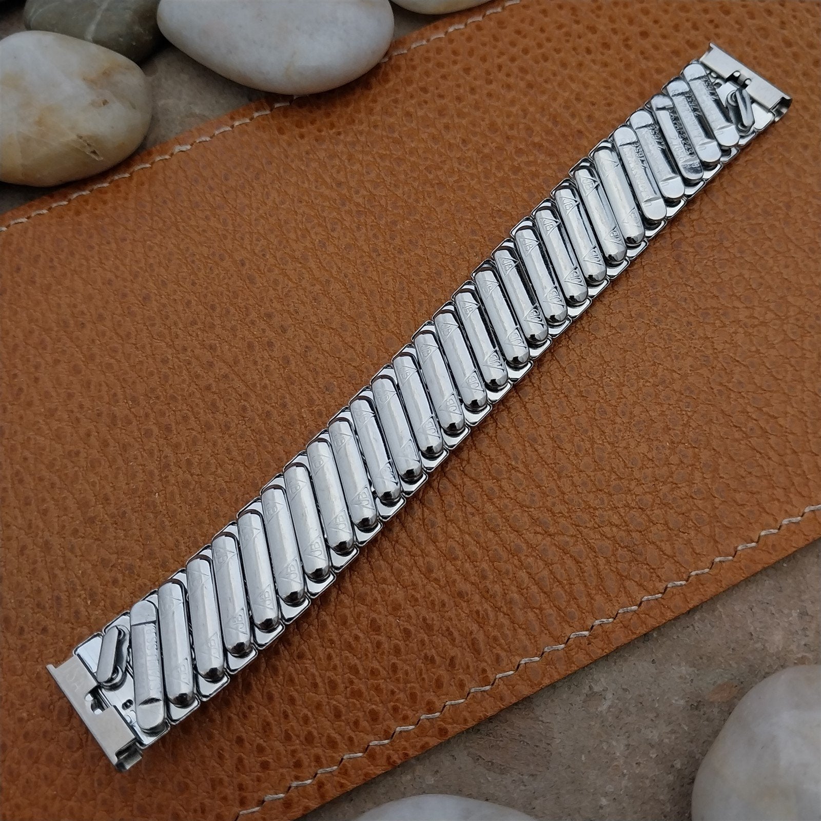 17.2mm Vintage JB Champion Stainless Wide Expansion Unused 1950s Watch Band
