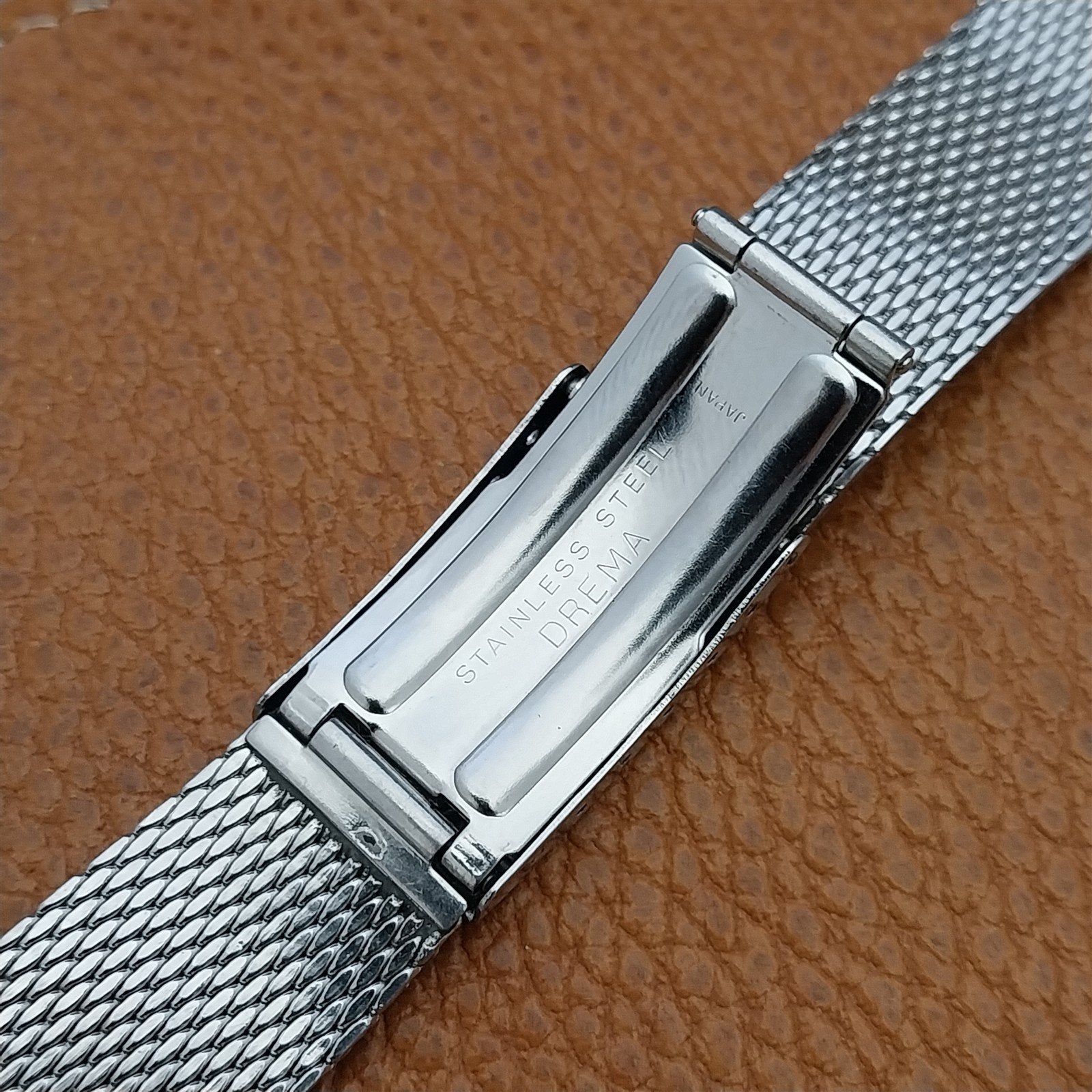 Vintage Bulova 17.2mm Stainless Steel Mesh Snorkel Diver Unused Watch Band