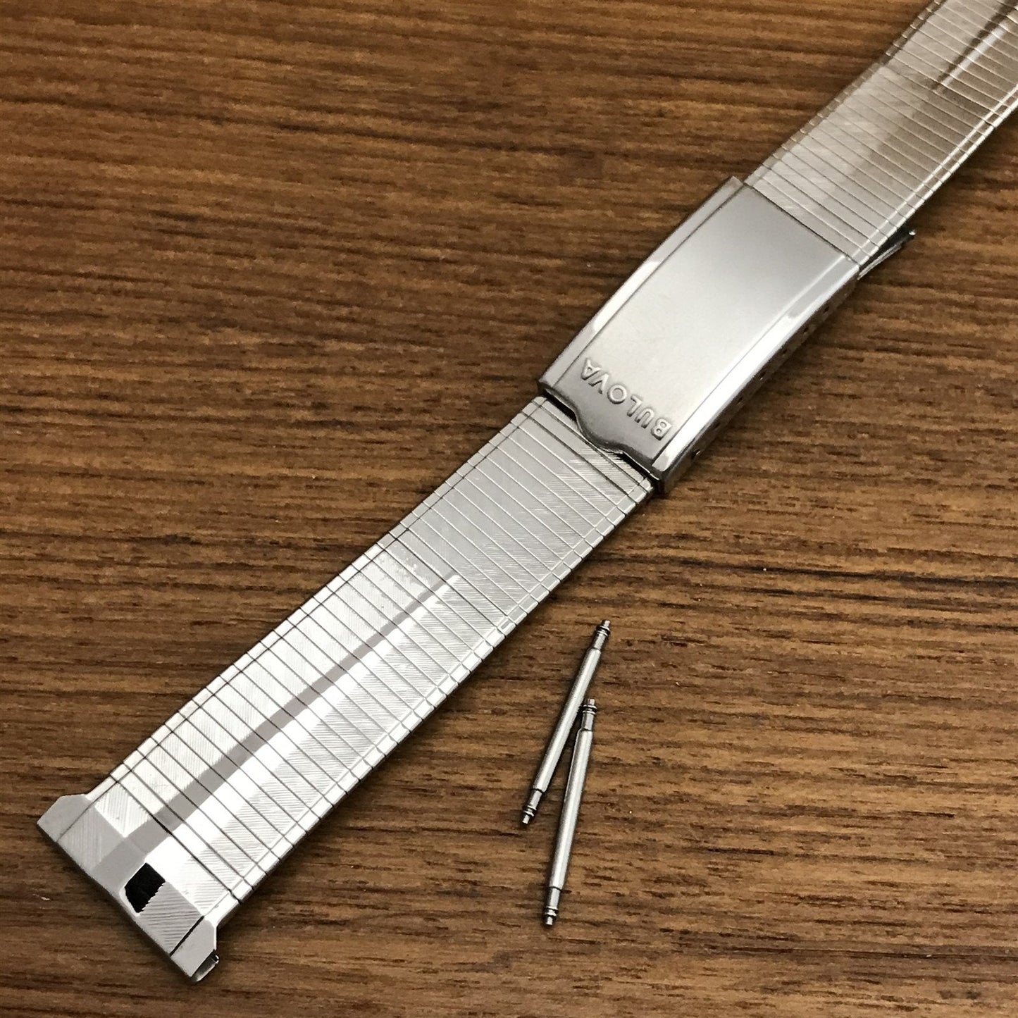 20mm Bulova Stainless Steel mcm nos 1960s Unused Vintage Watch Band