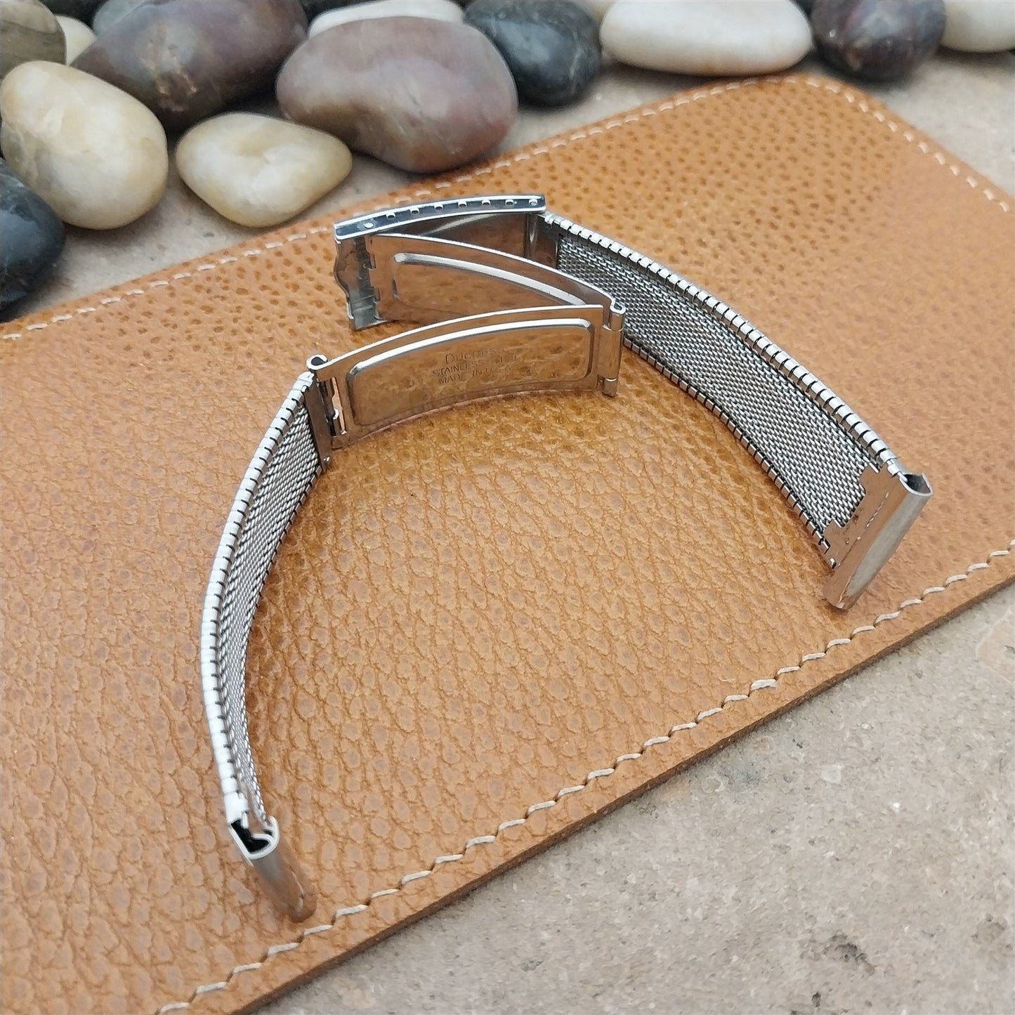 20mm Bulova Stainless Steel mcm nos 1960s Unused Vintage Watch Band