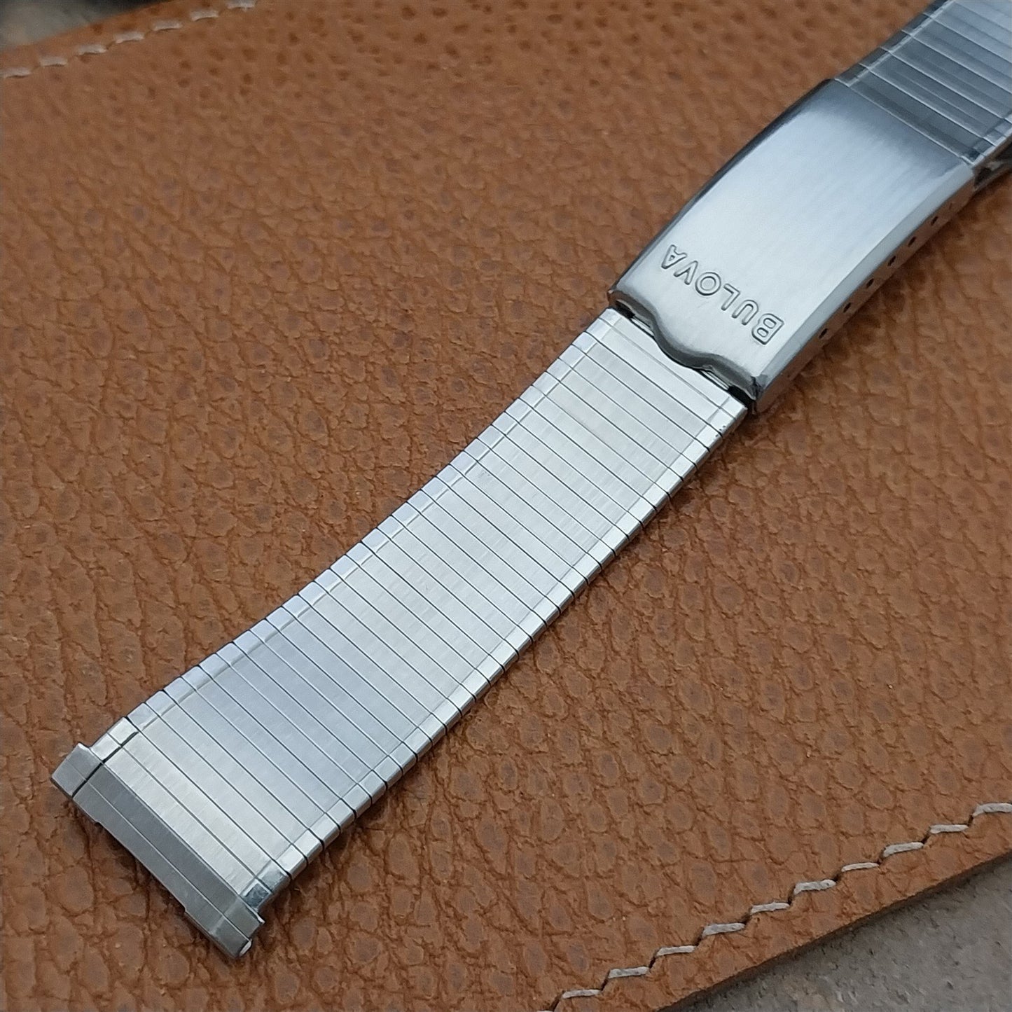 Vintage Bulova 19mm 18mm Stainless Steel Unused Classic 1960s Vintage Watch Band