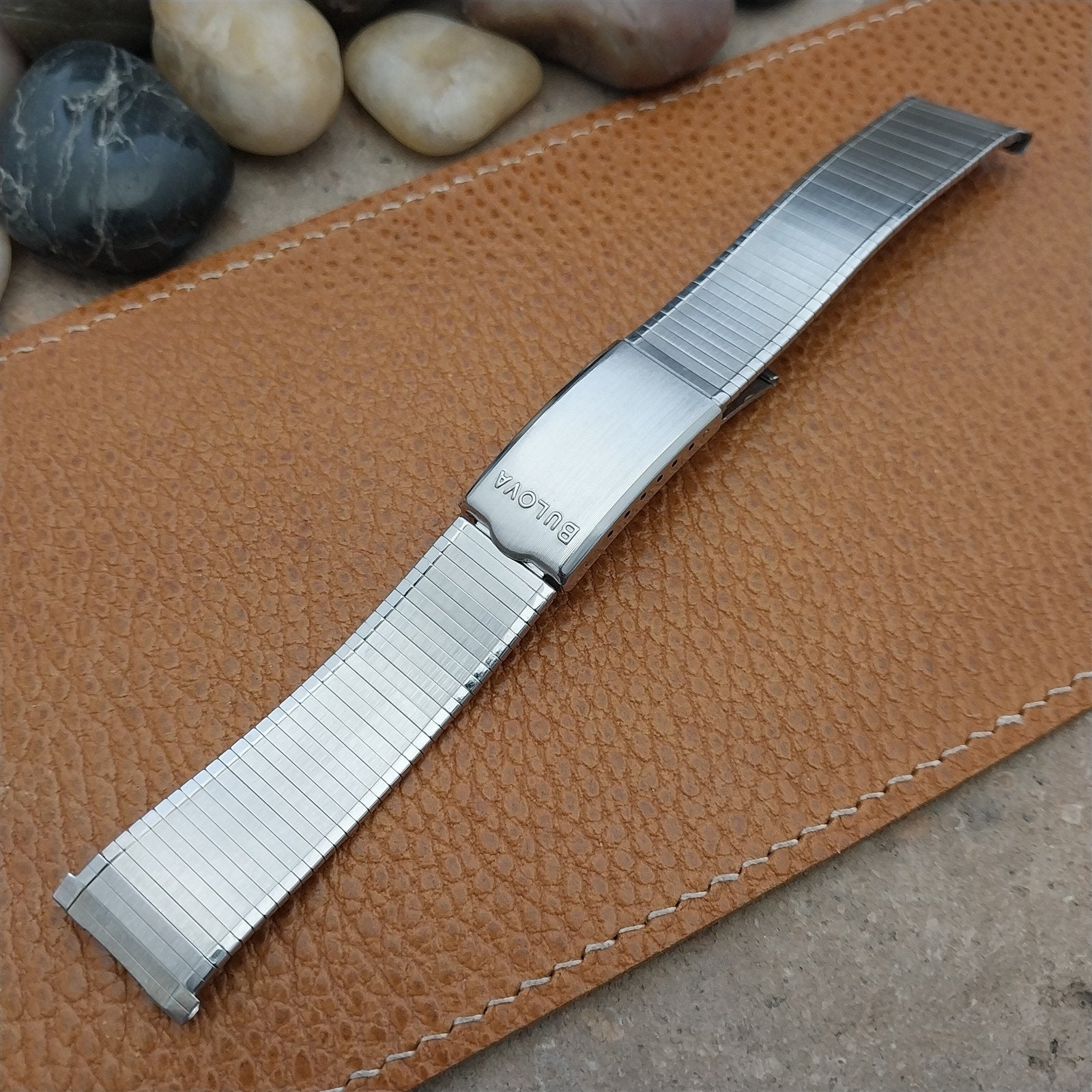 Vintage Bulova 19mm 18mm Stainless Steel Unused Classic 1960s Vintage Watch Band