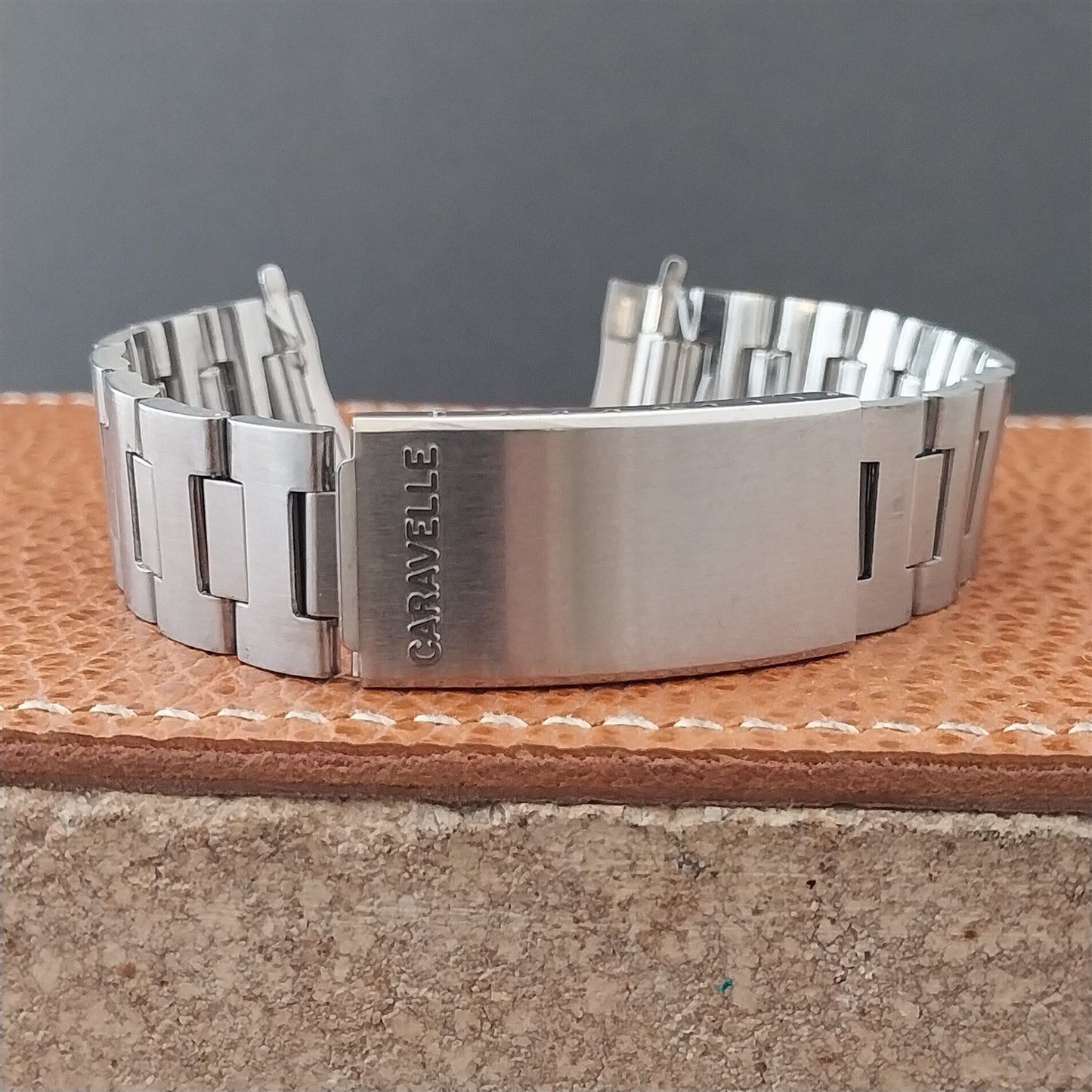 Vintage 17.2mm Caravelle 666 Devil Diver Stelux Stainless Steel nos Watch Band