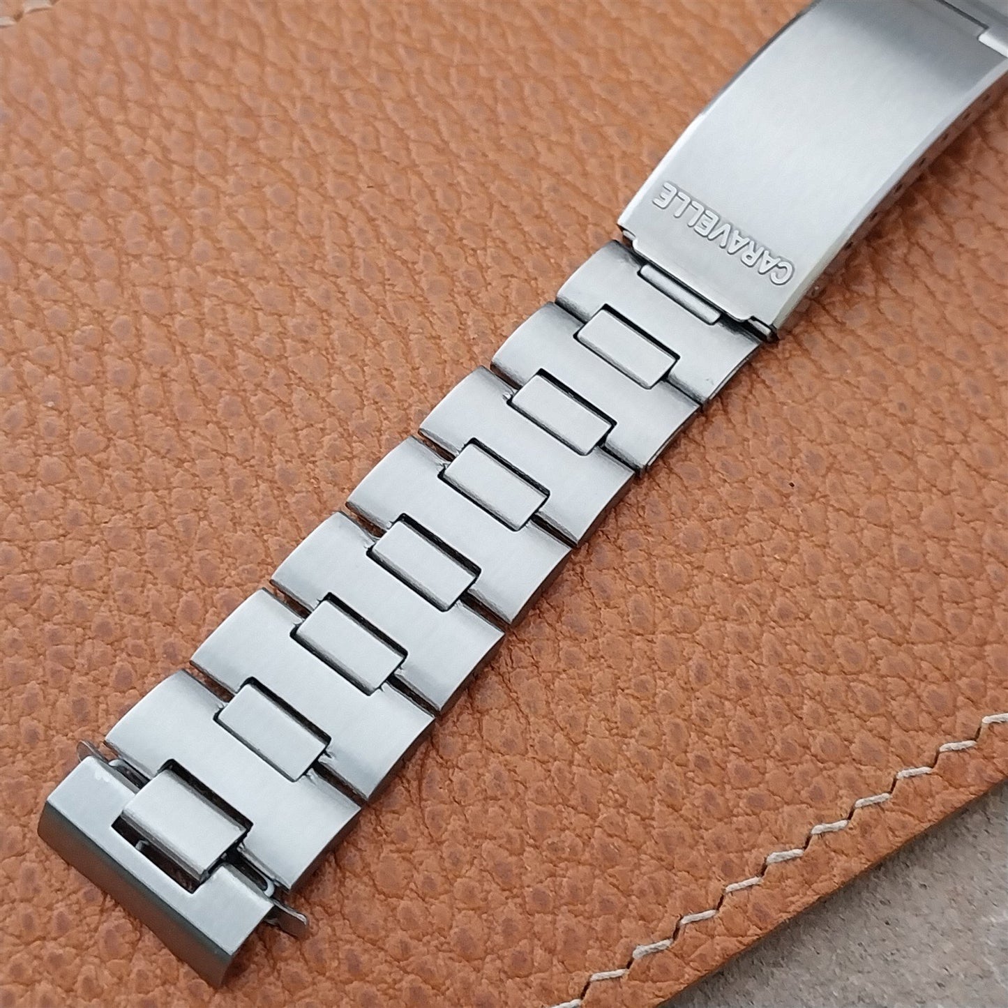 Vintage 17.2mm Caravelle 666 Devil Diver Stelux Stainless Steel nos Watch Band