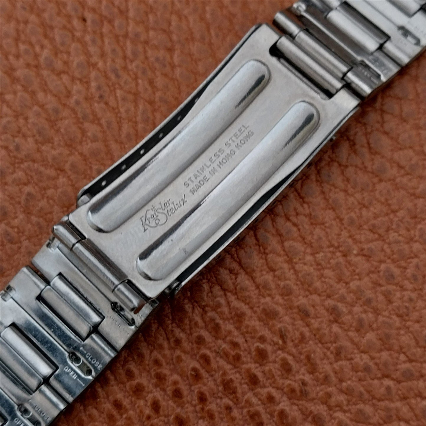 Vintage 17.2mm Caravelle 666 Devil Diver Stelux Stainless Steel nos Watch Band