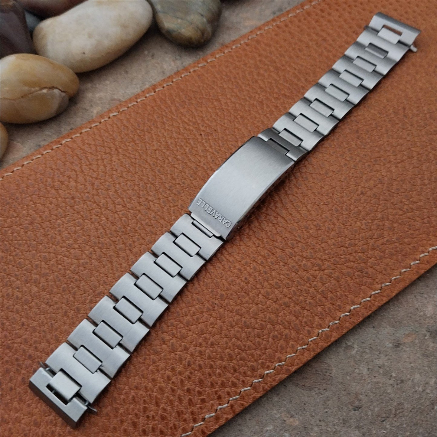 Vintage 17.2mm Caravelle 666 Devil Diver Stelux Stainless Steel nos Watch Band