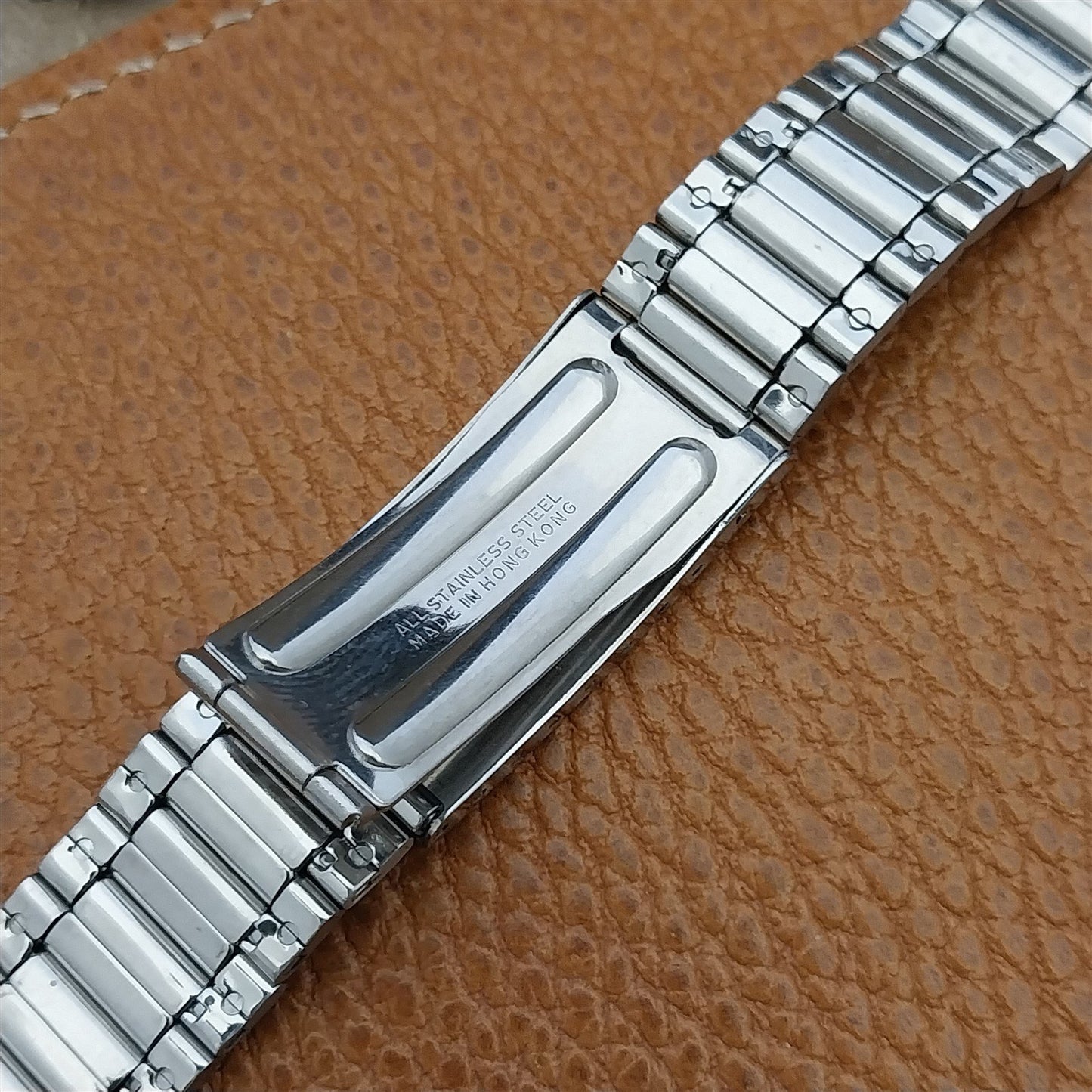 Bulova Caravelle 18mm Stainless Steel Diver nos 1970s Vintage Watch Band