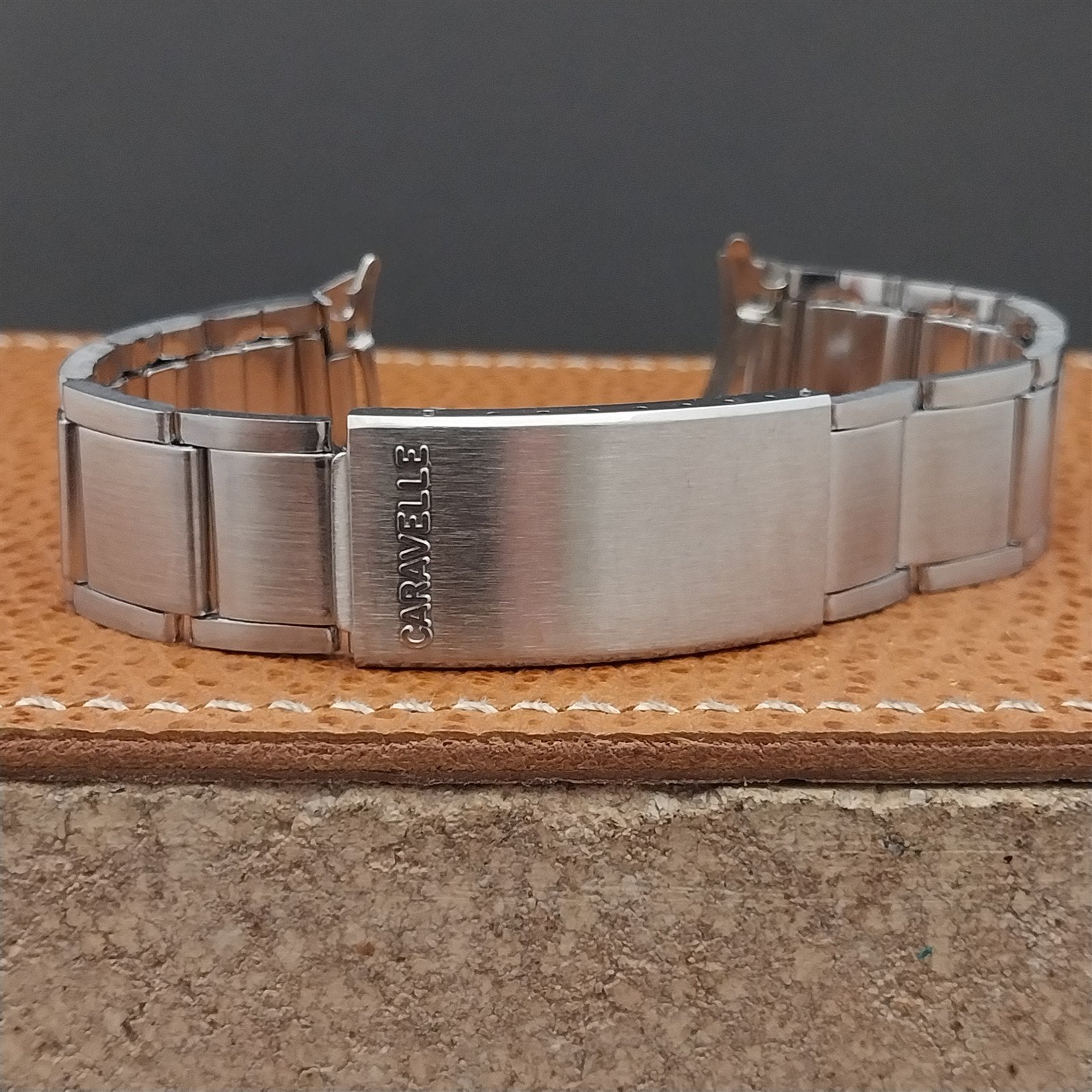 Vintage Bulova Caravelle 18mm Stainless Steel Diver Unused NOS 1970s Watch Band