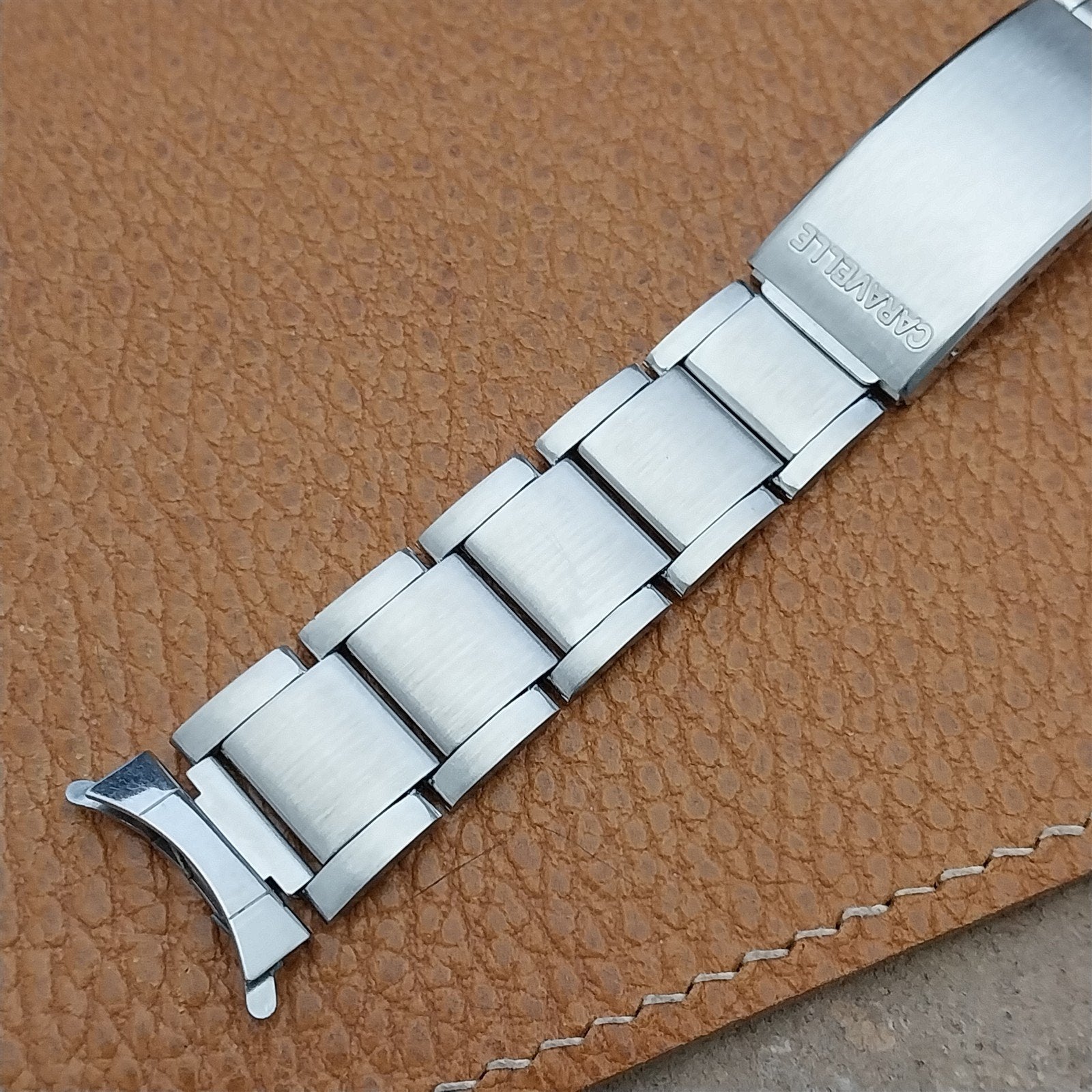 Vintage Bulova Caravelle 18mm Stainless Steel Diver Unused NOS 1970s Watch Band