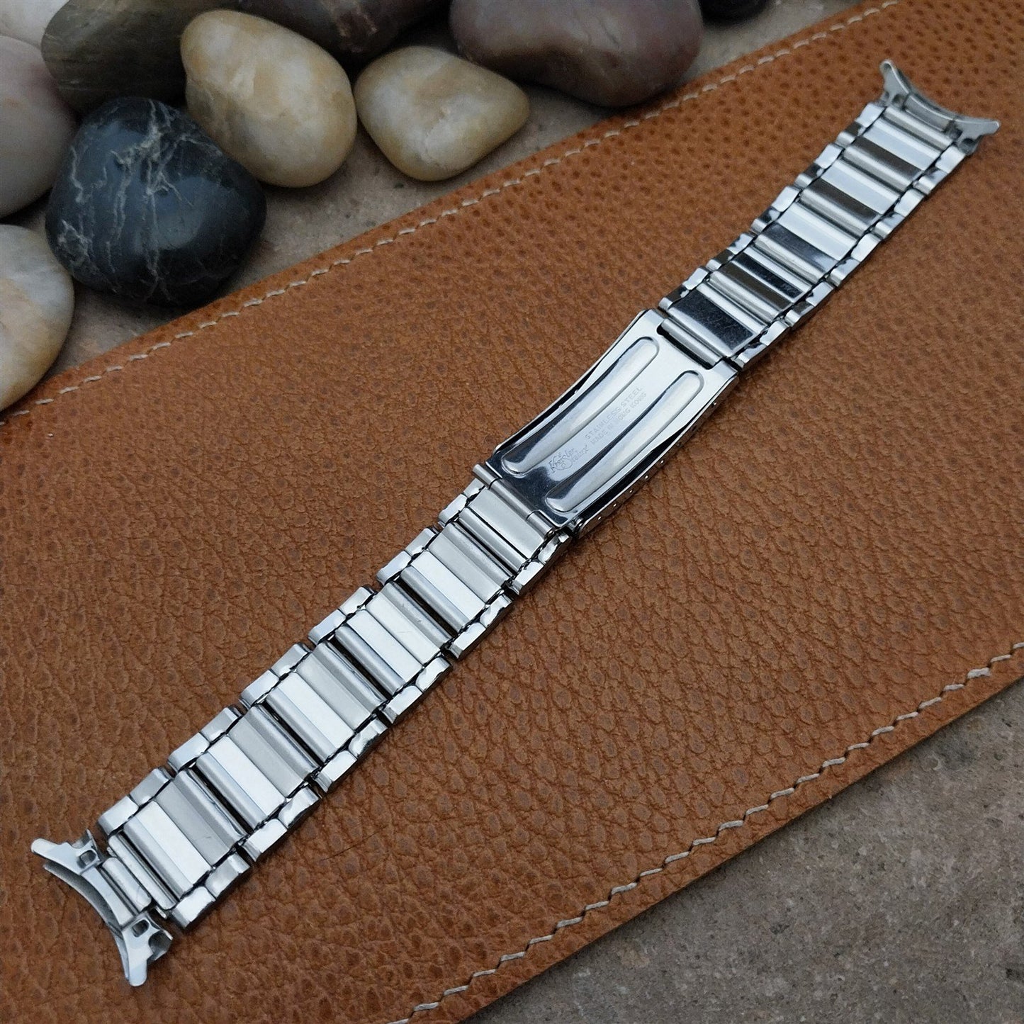 Vintage Bulova Caravelle 18mm Stainless Steel Diver Unused NOS 1970s Watch Band