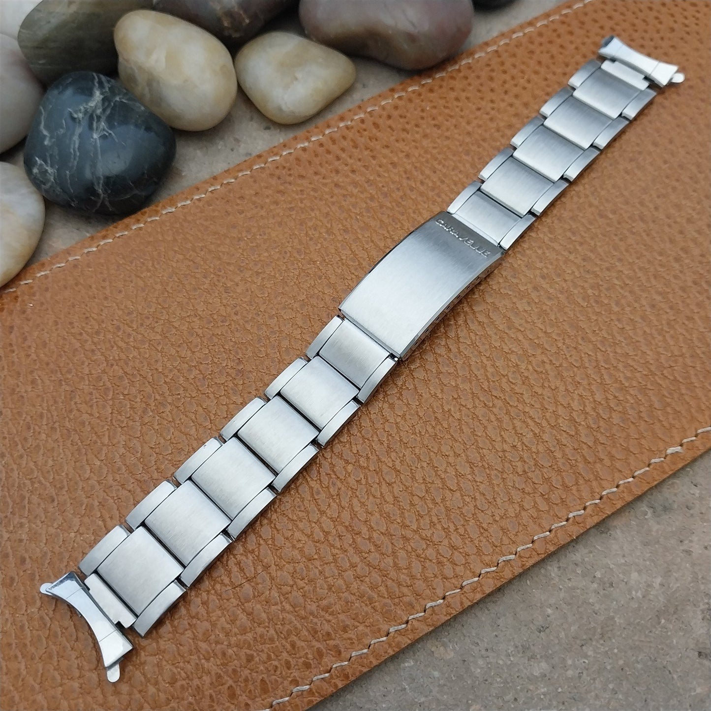 Vintage Bulova Caravelle 18mm Stainless Steel Diver Unused NOS 1970s Watch Band