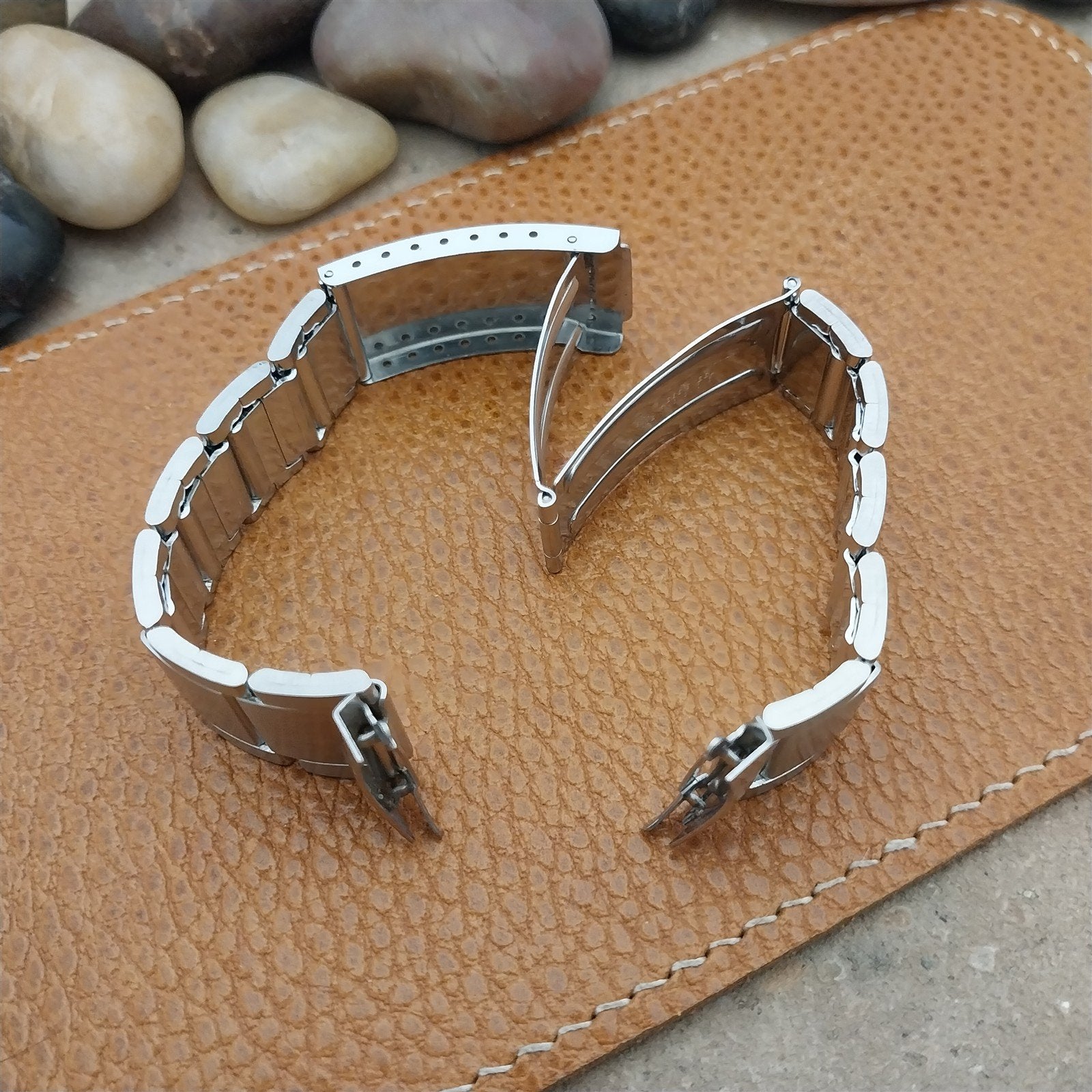 Vintage Bulova Caravelle 18mm Stainless Steel Diver Unused NOS 1970s Watch Band