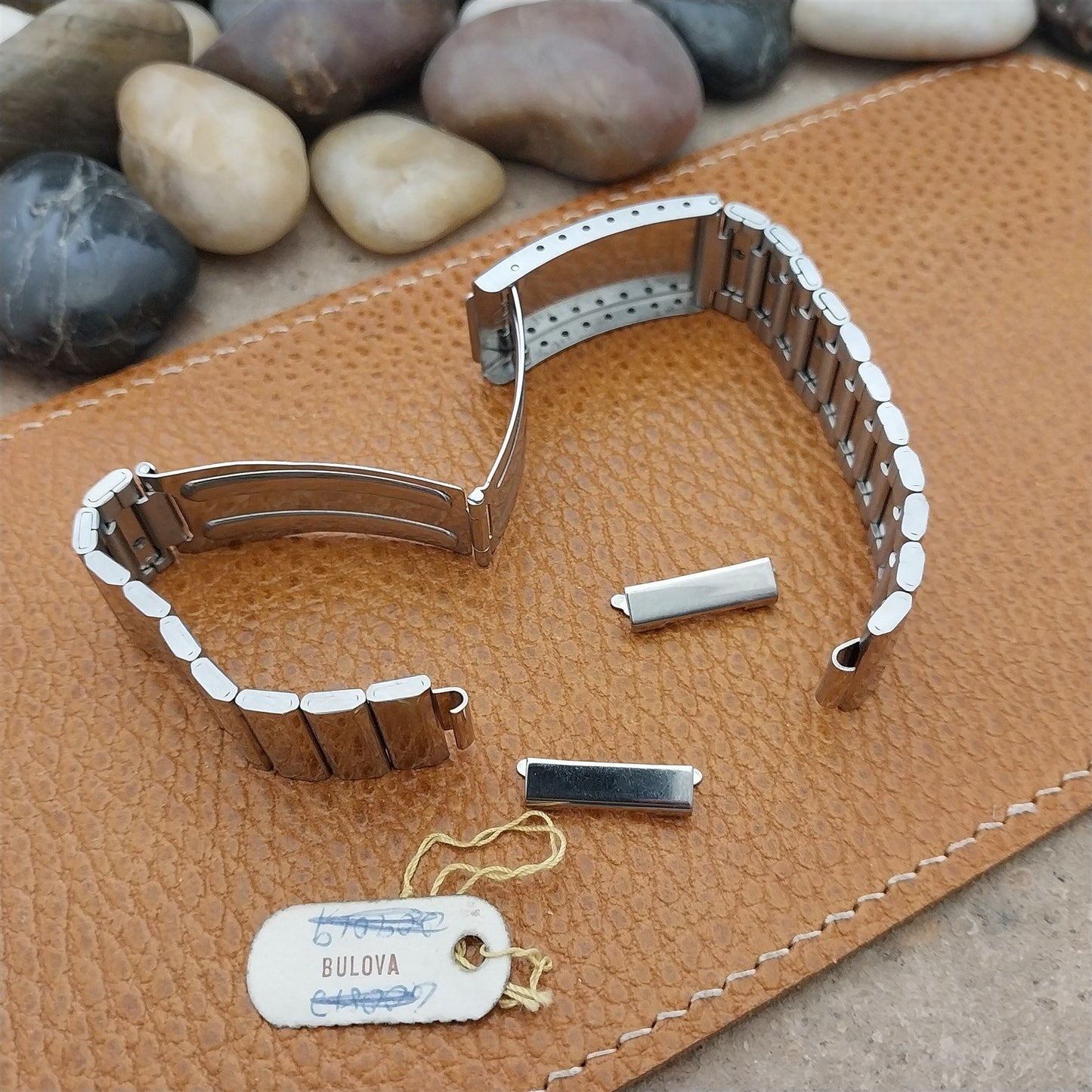 Vintage Bulova Oceanographer 11555 Stainless Steel Flat-End Unused Watch Band