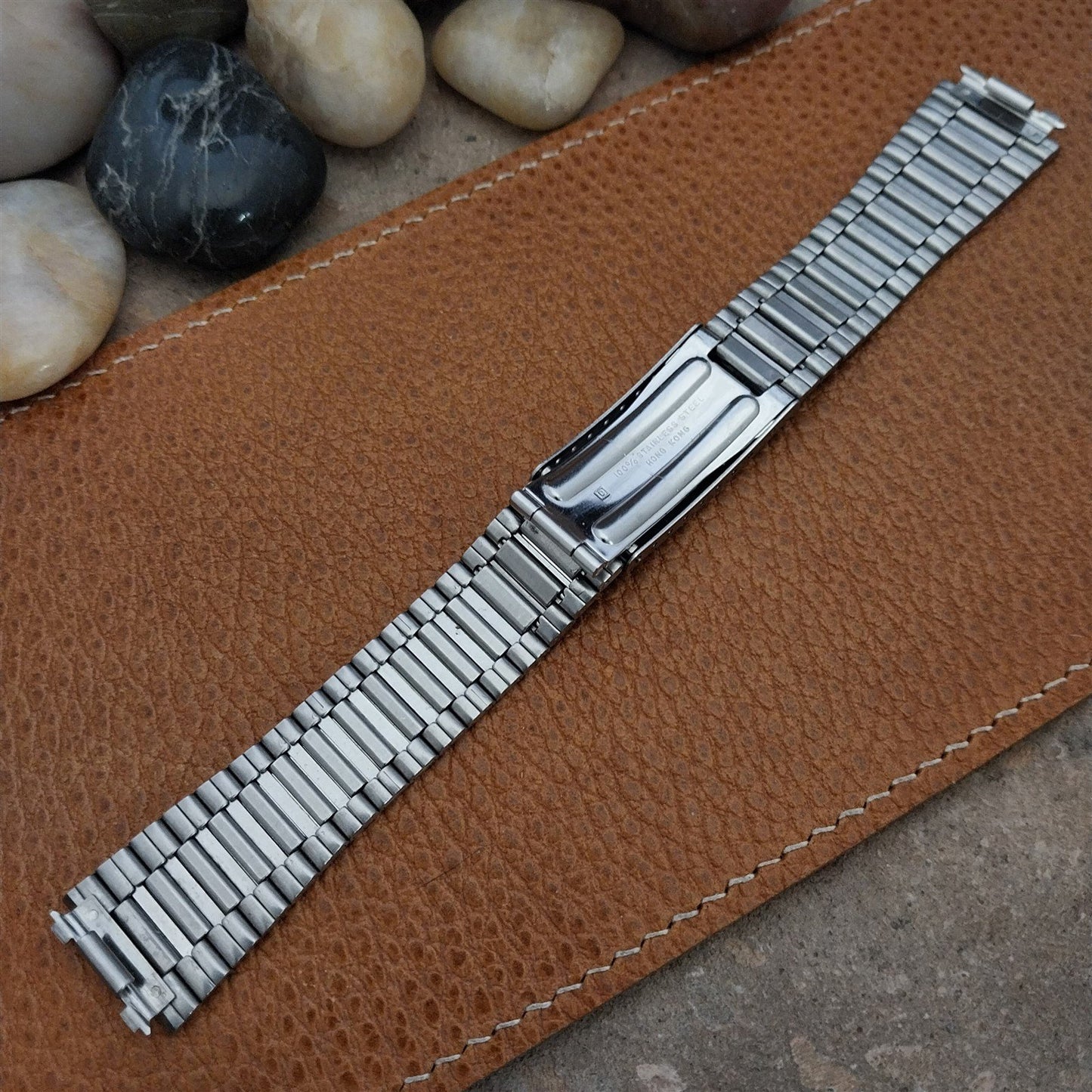 18mm Bulova Accutron Quartz LCD Stainless Steel Unused Vintage Watch Band