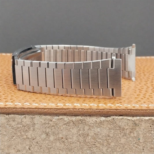 19mm Bulova Accutron LCD Digital Stainless Steel nos Unused Vintage Watch Band