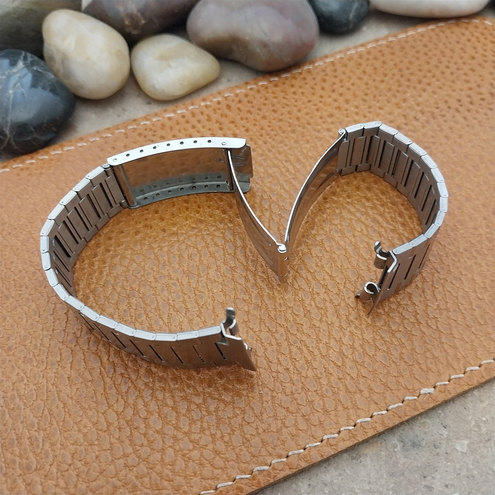 19mm Bulova Accutron LCD Digital Stainless Steel nos Unused Vintage Watch Band