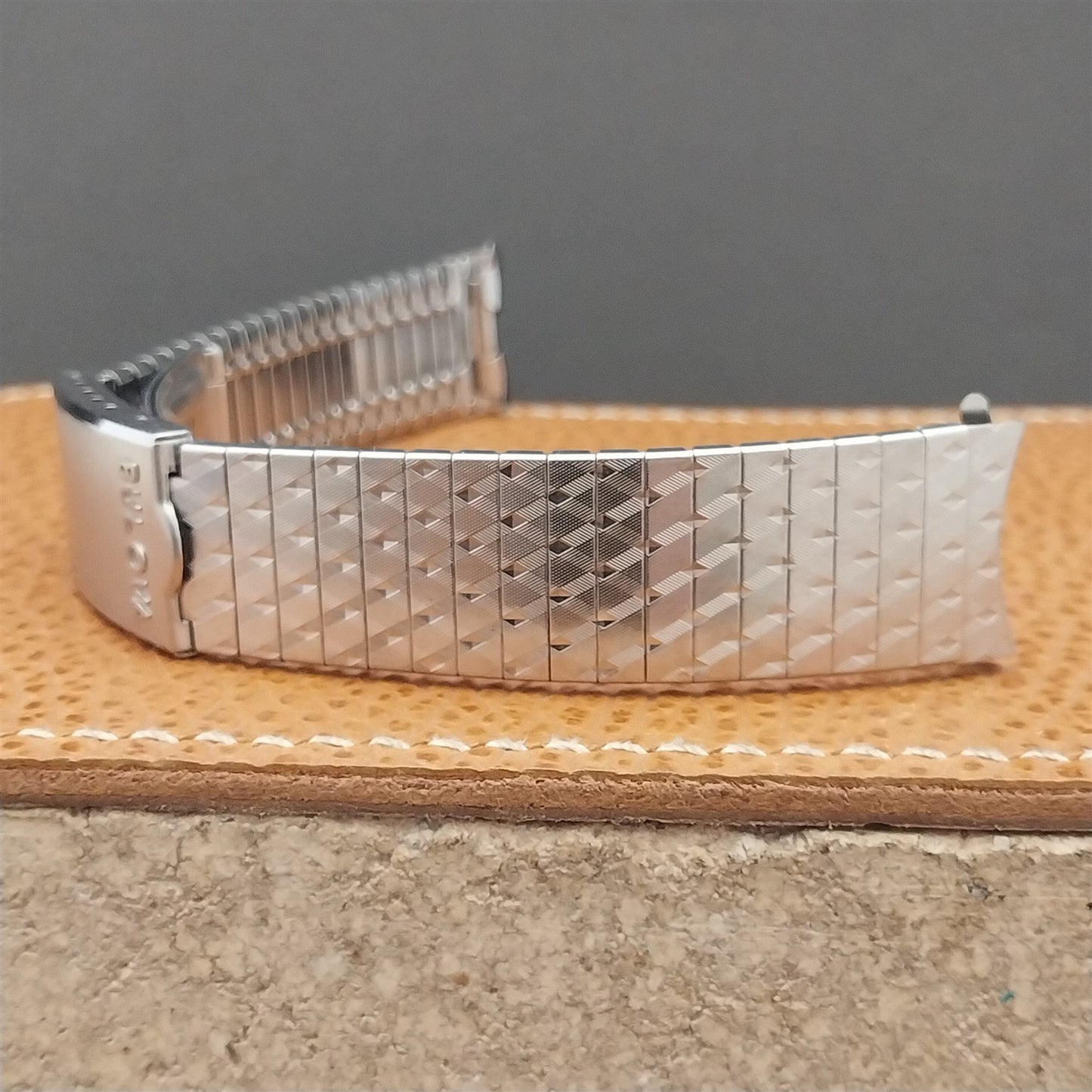 Vintage 17.2mm Bulova Stainless Steel Drema NOS Unused Classic 1970s Watch Band