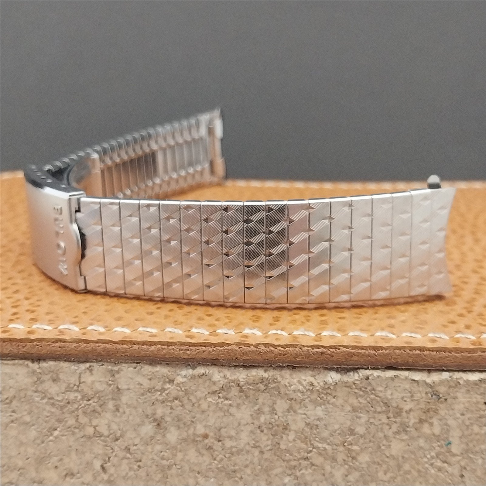 Vintage 17.2mm Bulova Stainless Steel Drema NOS Unused Classic 1970s Watch Band