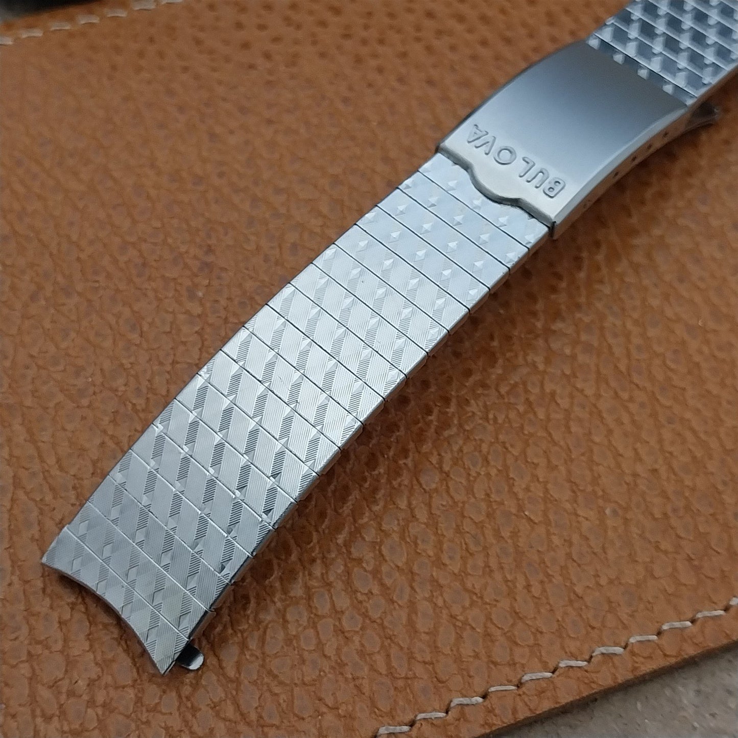 Vintage 17.2mm Bulova Stainless Steel Drema NOS Unused Classic 1970s Watch Band