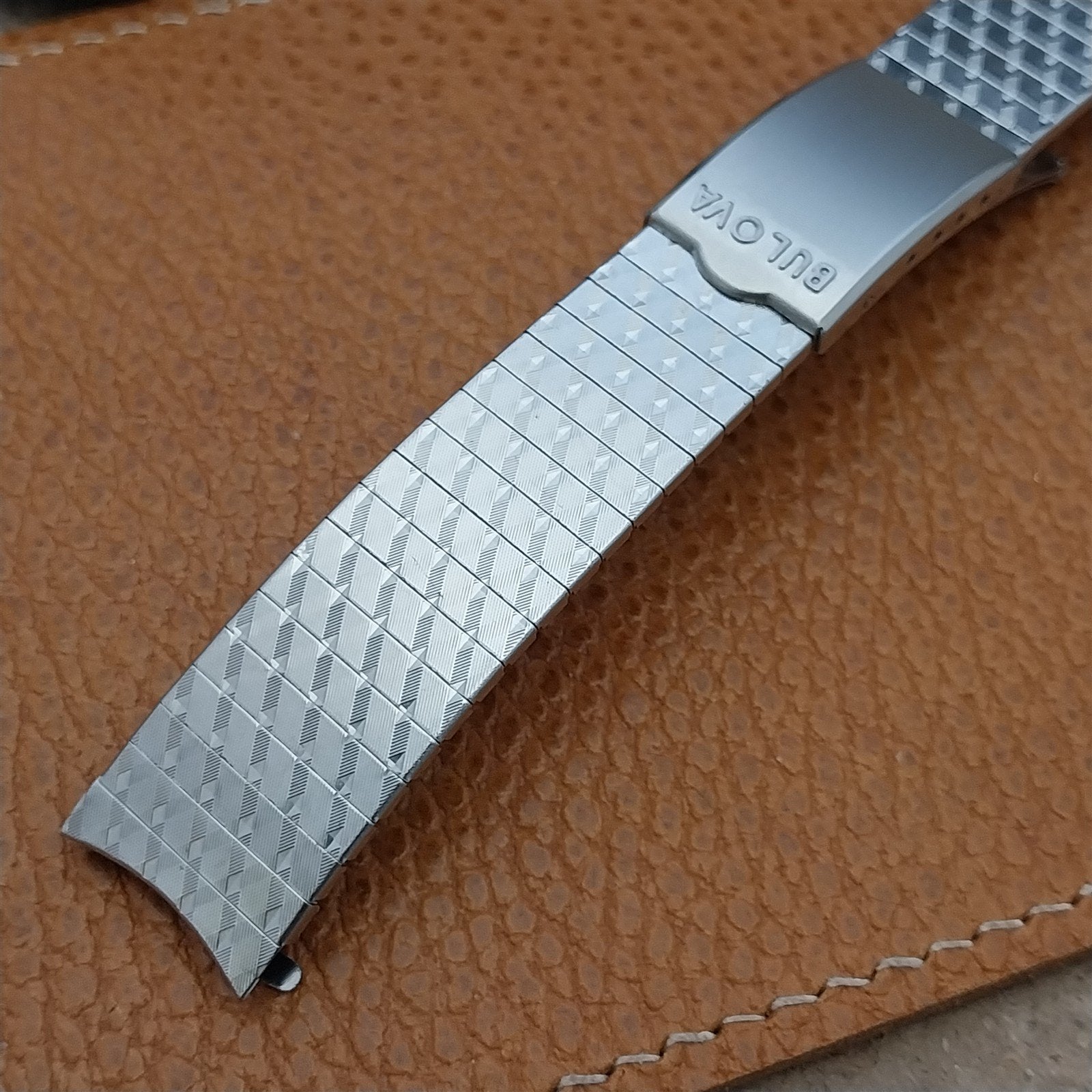 Vintage 17.2mm Bulova Stainless Steel Drema NOS Unused Classic 1970s Watch Band