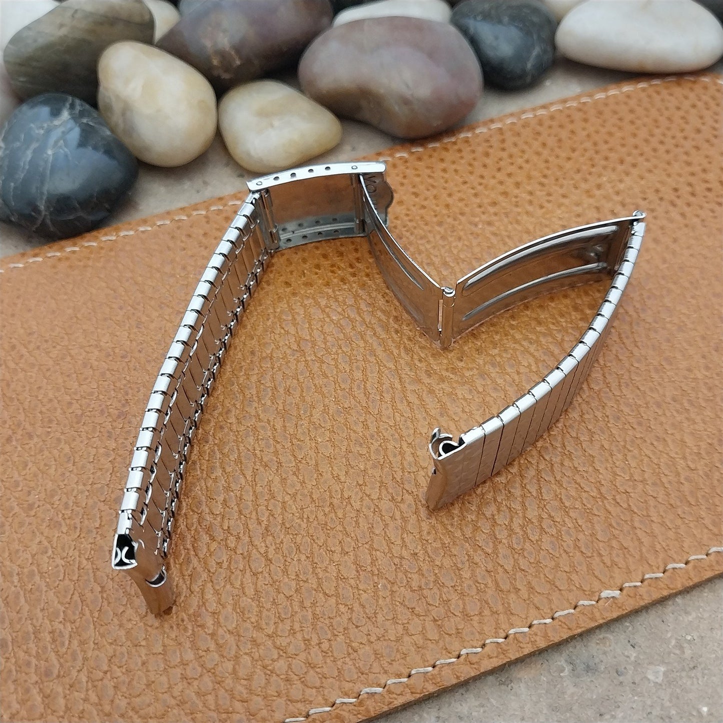 Vintage 17.2mm Bulova Stainless Steel Drema NOS Unused Classic 1970s Watch Band