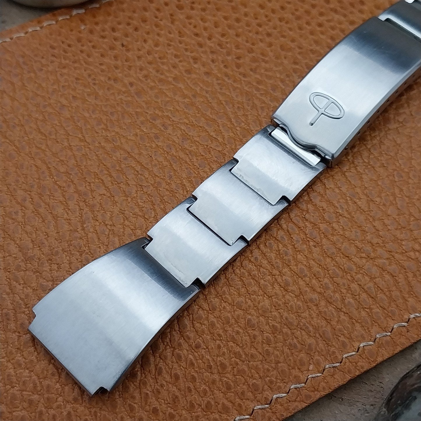 18mm Solid Stainless Steel Baylor nos Unused 1970s Vintage Watch Band