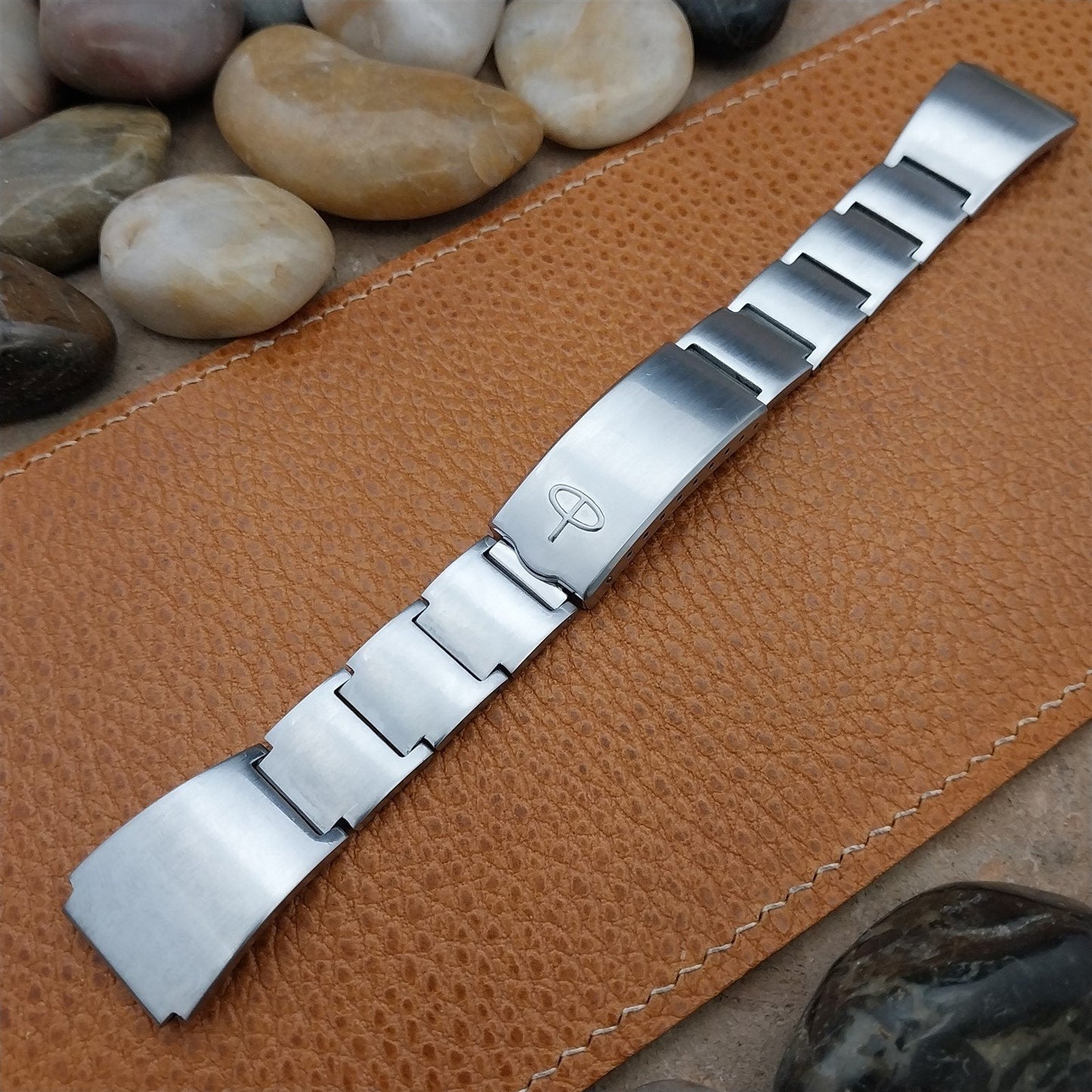 18mm Solid Stainless Steel Baylor nos Unused 1970s Vintage Watch Band