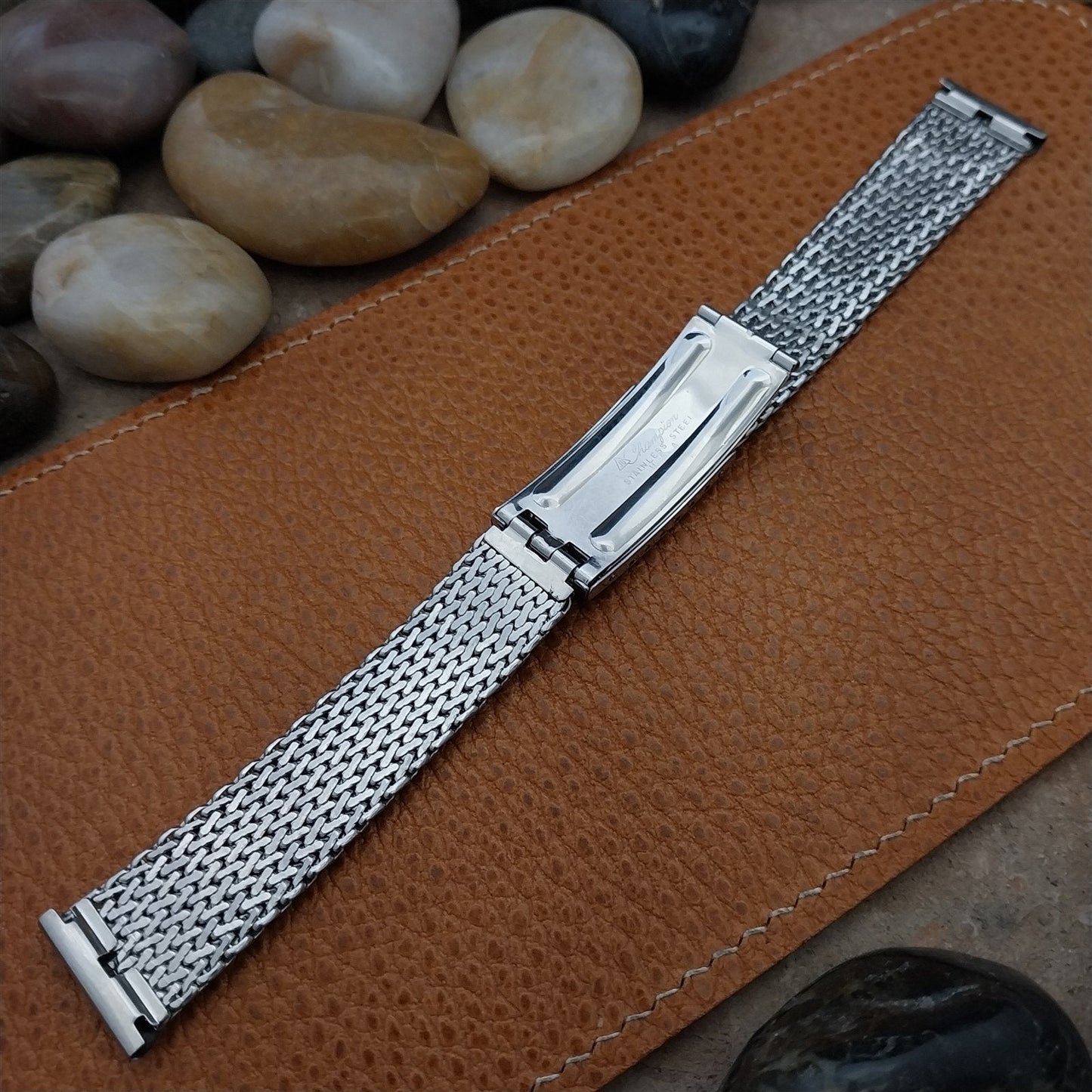 19mm Benrus Stainless Steel Mesh JB Champion Unused 1960s Vintage Watch Band