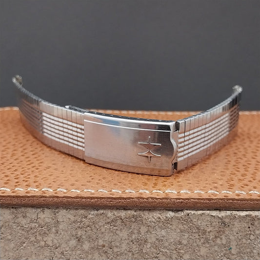 Vintage 1960s Hamilton 20mm 19mm 18mm Stainless Steel Admiral Unused Watch Band