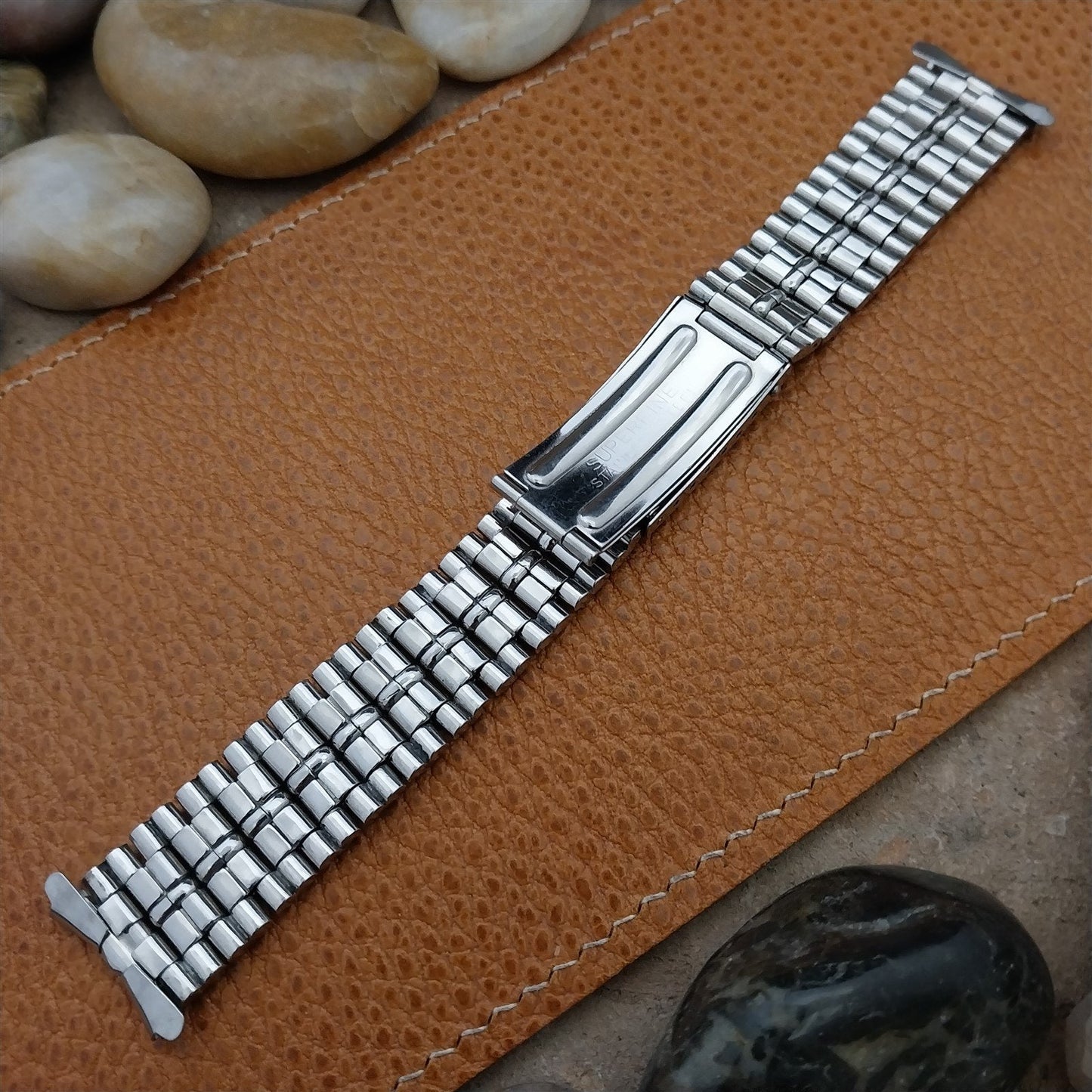 Vintage Ricoh Superfine 18mm Stainless Steel Unused NOS Watch Band