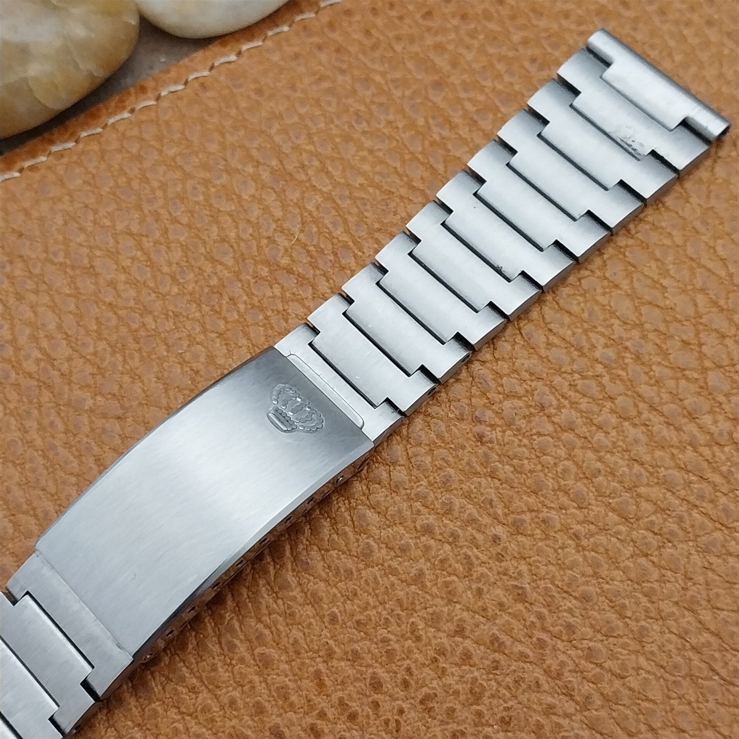 Vintage 20mm Jules Jurgensen Stainless Steel Unused Swiss NOS 1970s Watch Band