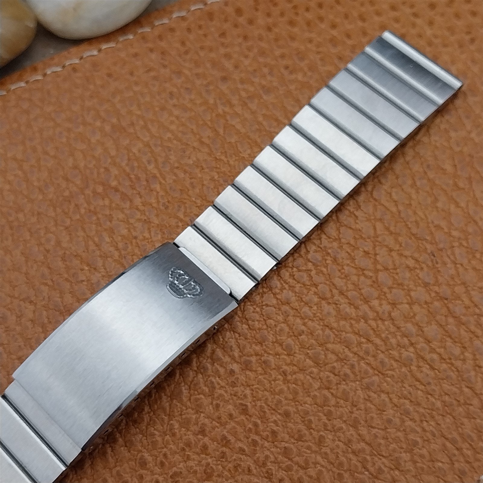 Vintage 18mm Jules Jurgensen Stainless Steel Unused NOS Swiss 1970s Watch Band
