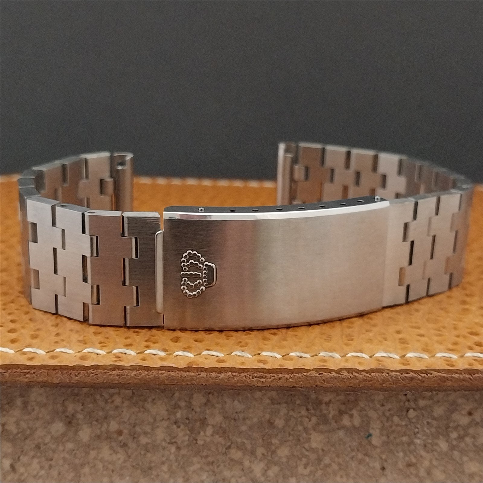 18mm Jules Jurgensen Stainless Steel nos Swiss 1970s Unused Vintage Watch Band