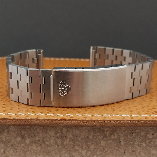 18mm Jules Jurgensen Stainless Steel nos Swiss 1970s Unused Vintage Watch Band